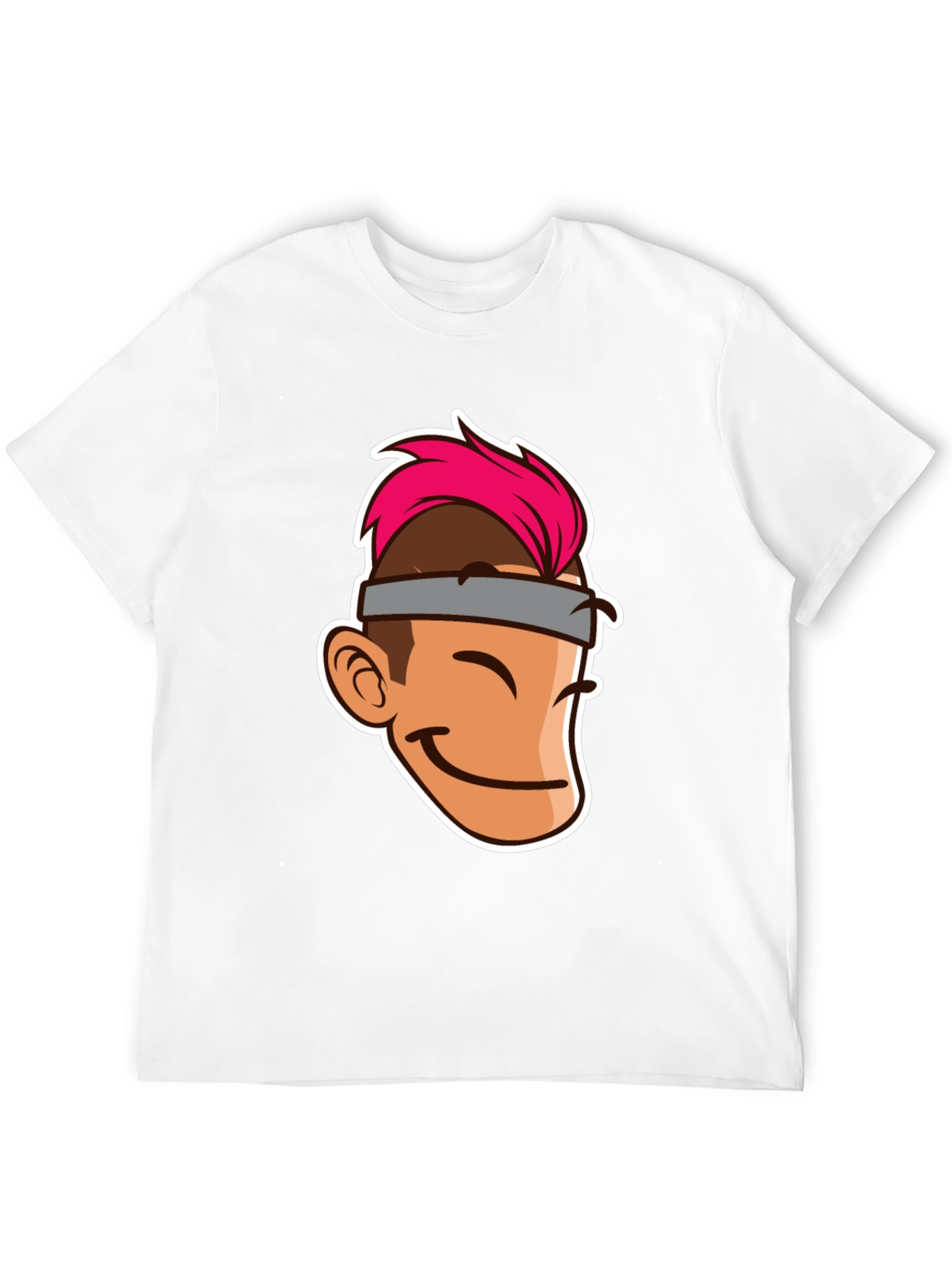 Cartoon Character Graphic Tee - Black T-Shirt