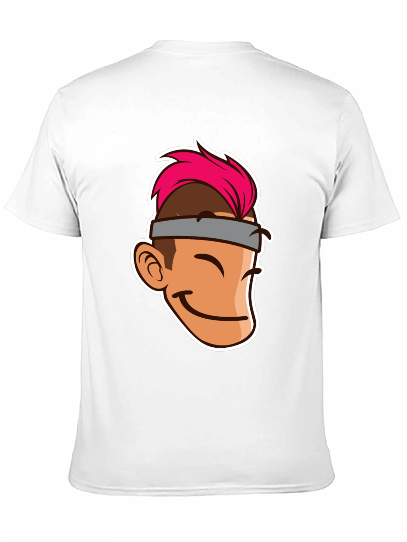 Cartoon Character Graphic Tee - Black T-Shirt