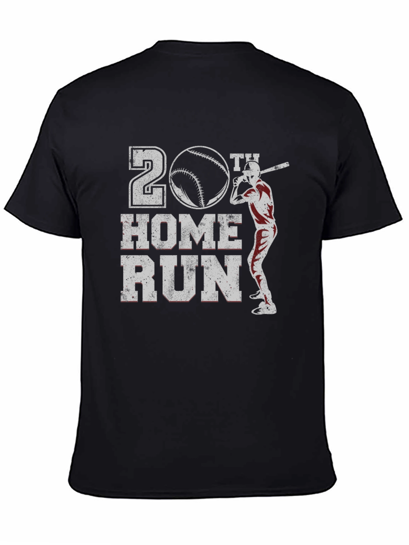 20th Home Run Baseball Graphic T-Shirt