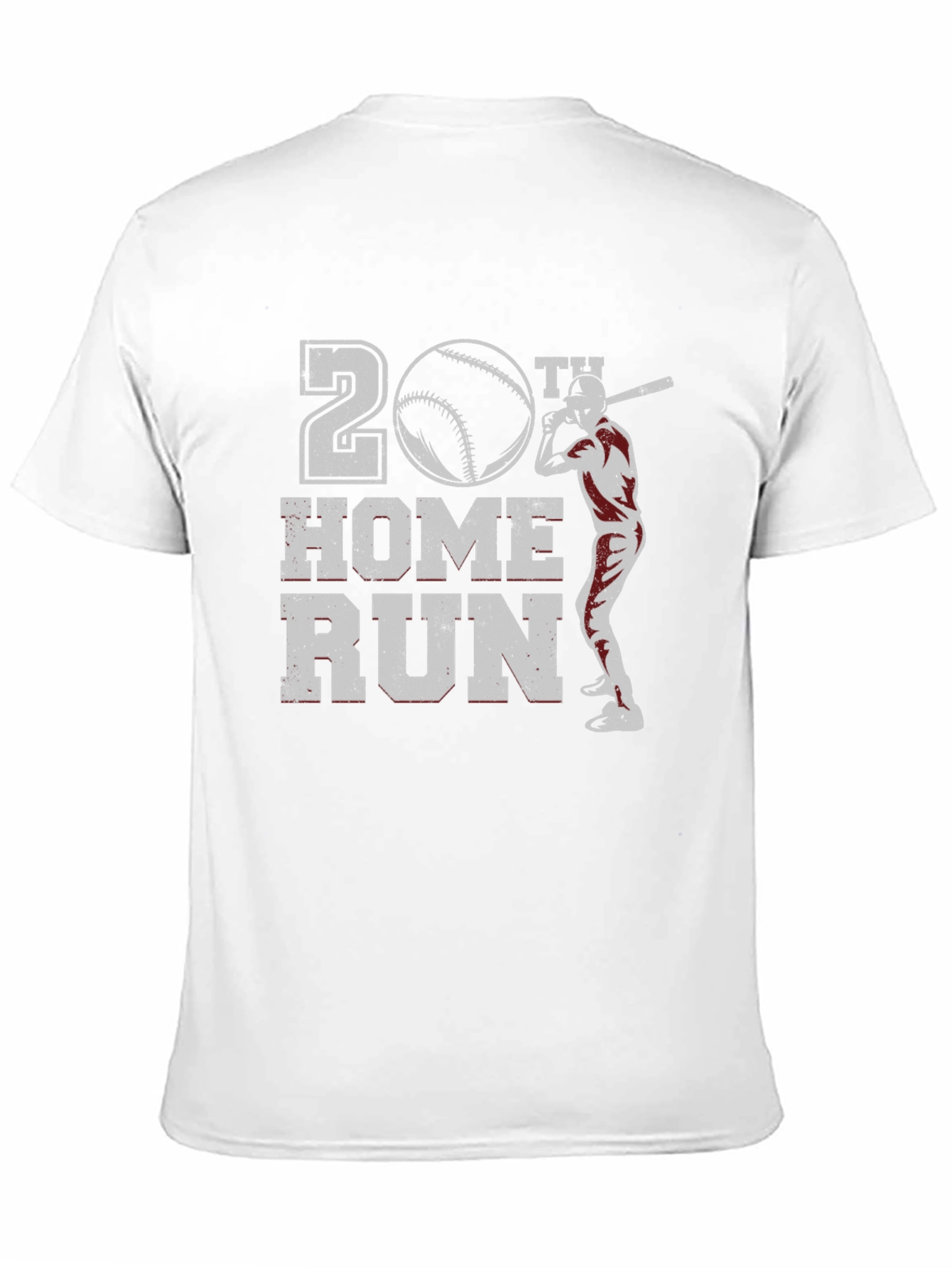 20th Home Run Baseball Graphic T-Shirt