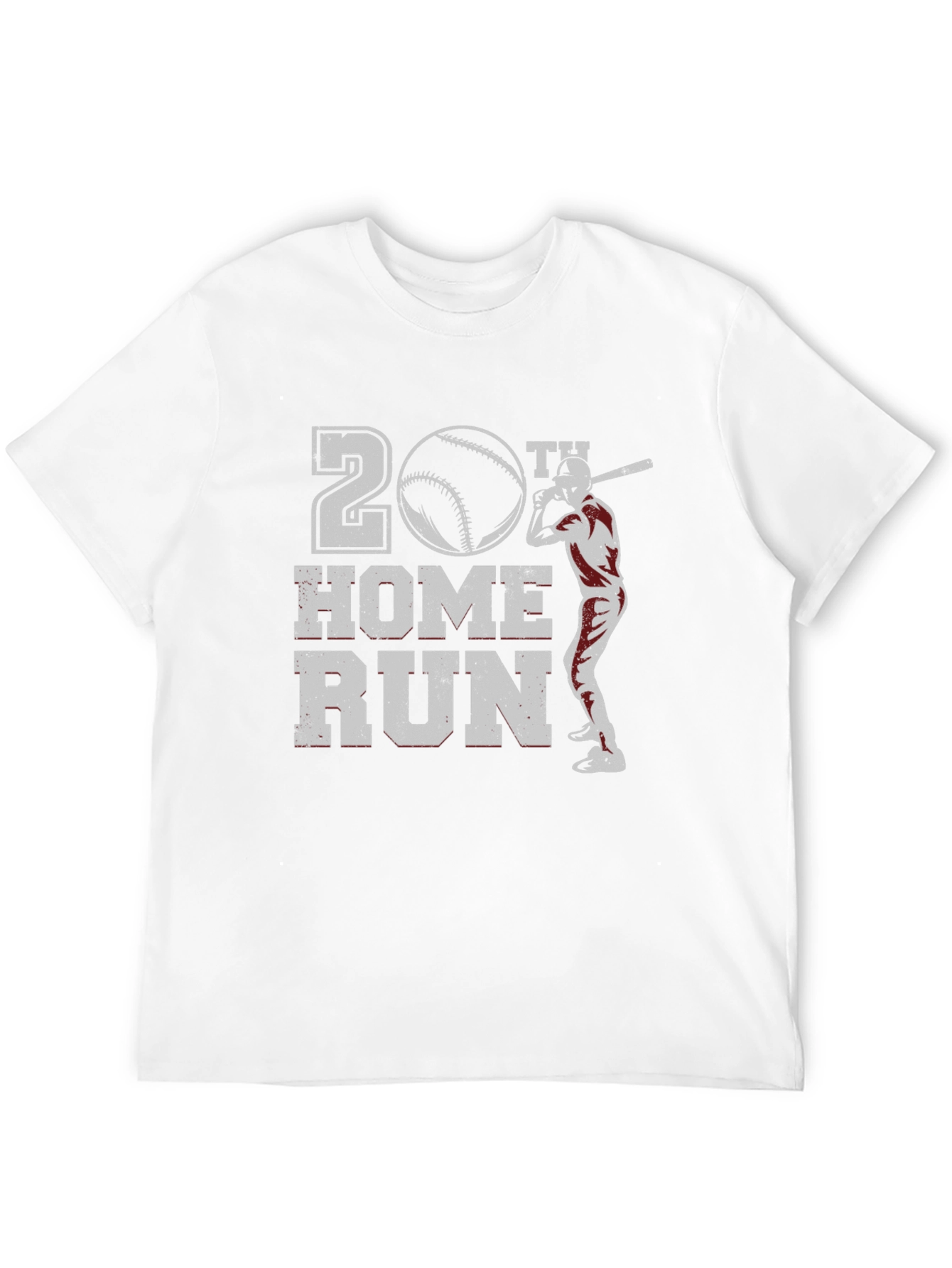 20th Home Run Baseball Graphic T-Shirt