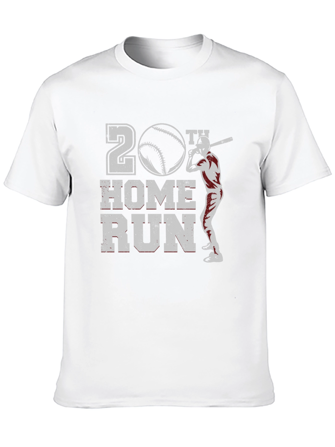 20th Home Run Baseball Graphic T-Shirt