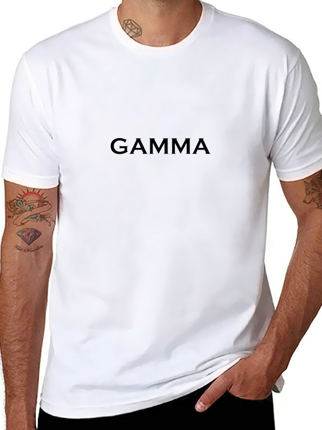 GAMMA Classic Black Tee - Soft & Stylish
