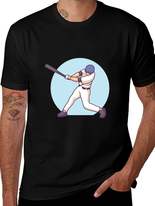 Baseball Player Graphic Tee - Stylish and Comfortable