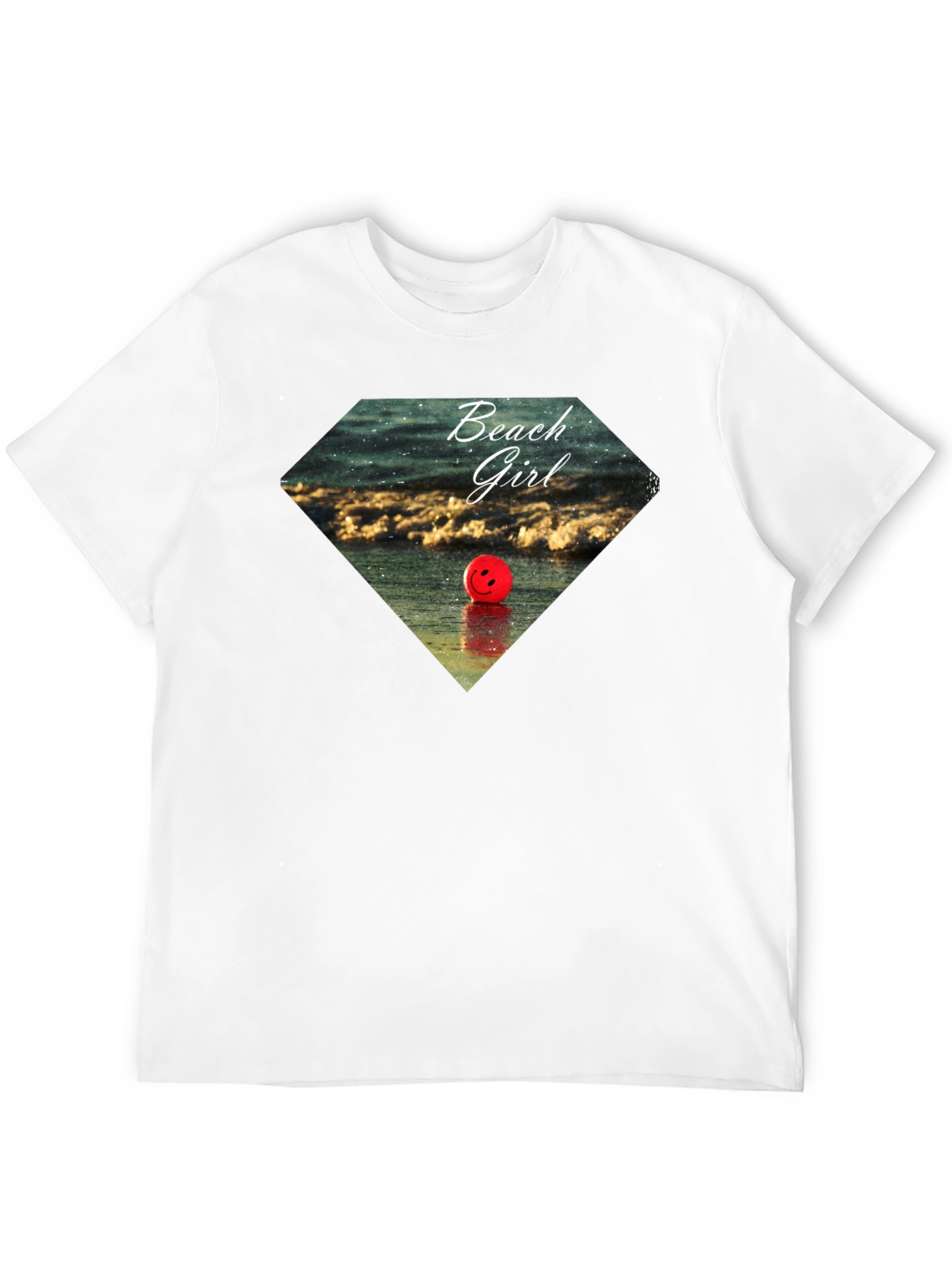 Beach Girl Graphic Tee - Black Casual T-Shirt