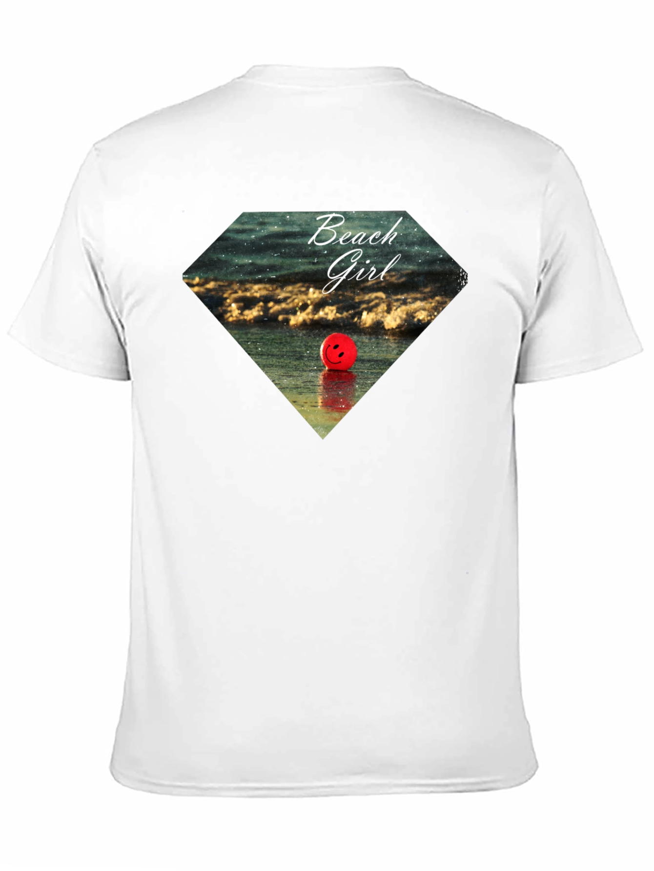 Beach Girl Graphic Tee - Black Casual T-Shirt