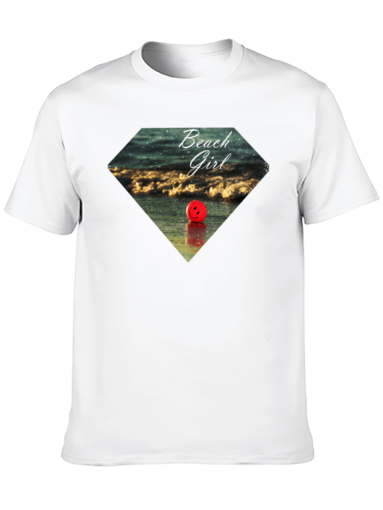 Beach Girl Graphic Tee - Black Casual T-Shirt