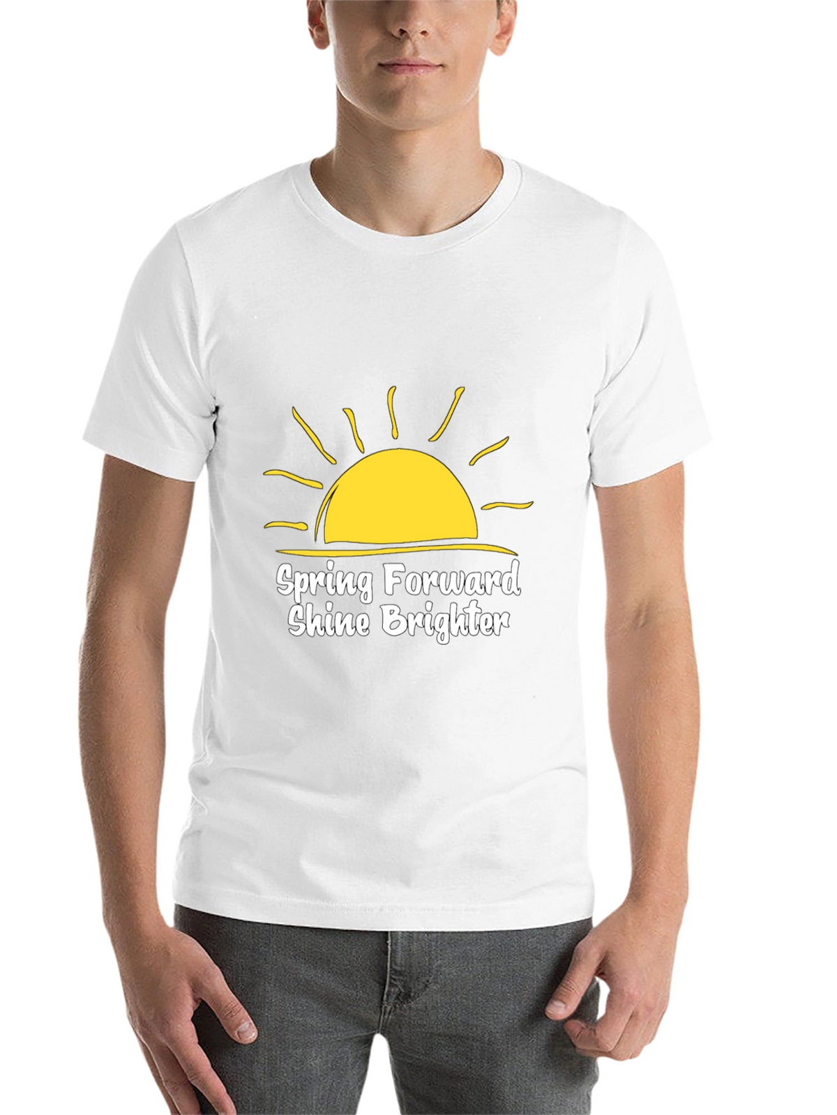 Spring Forward Shine Brighter Black T-Shirt