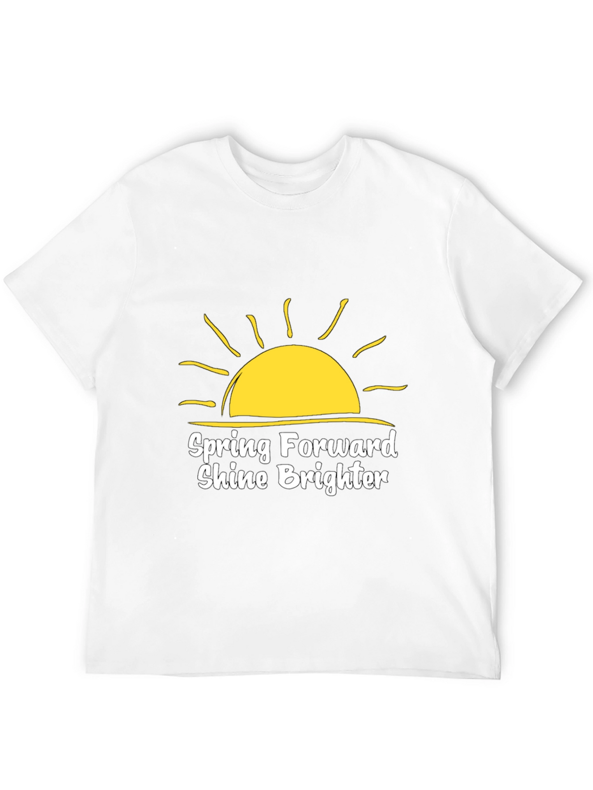 Spring Forward Shine Brighter Black T-Shirt