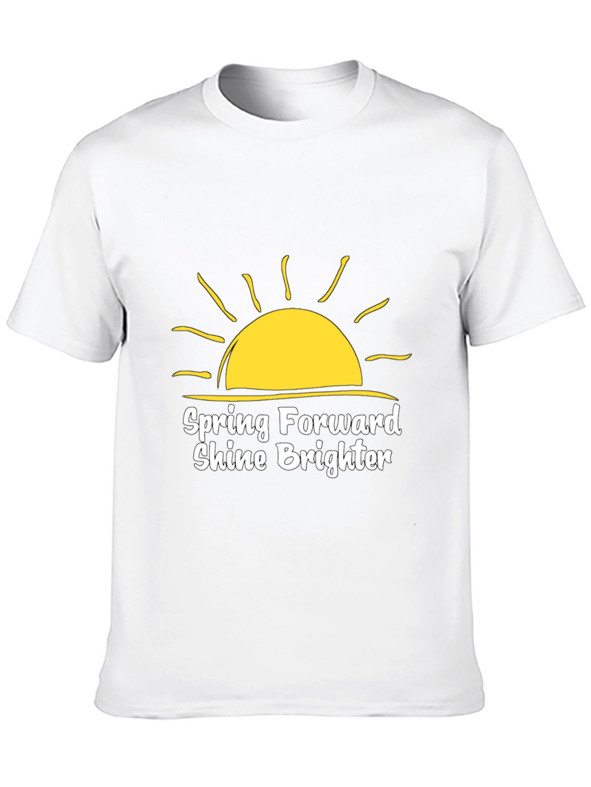 Spring Forward Shine Brighter Black T-Shirt