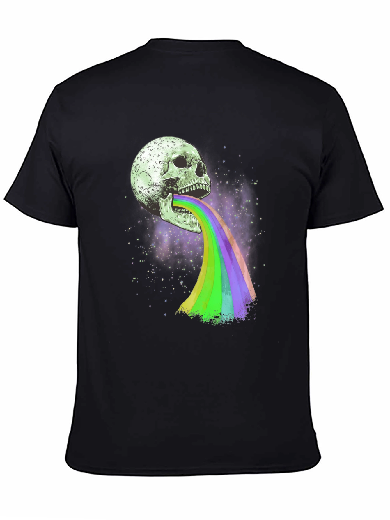 Skull Rainbow Graphic Tee - Unique Design