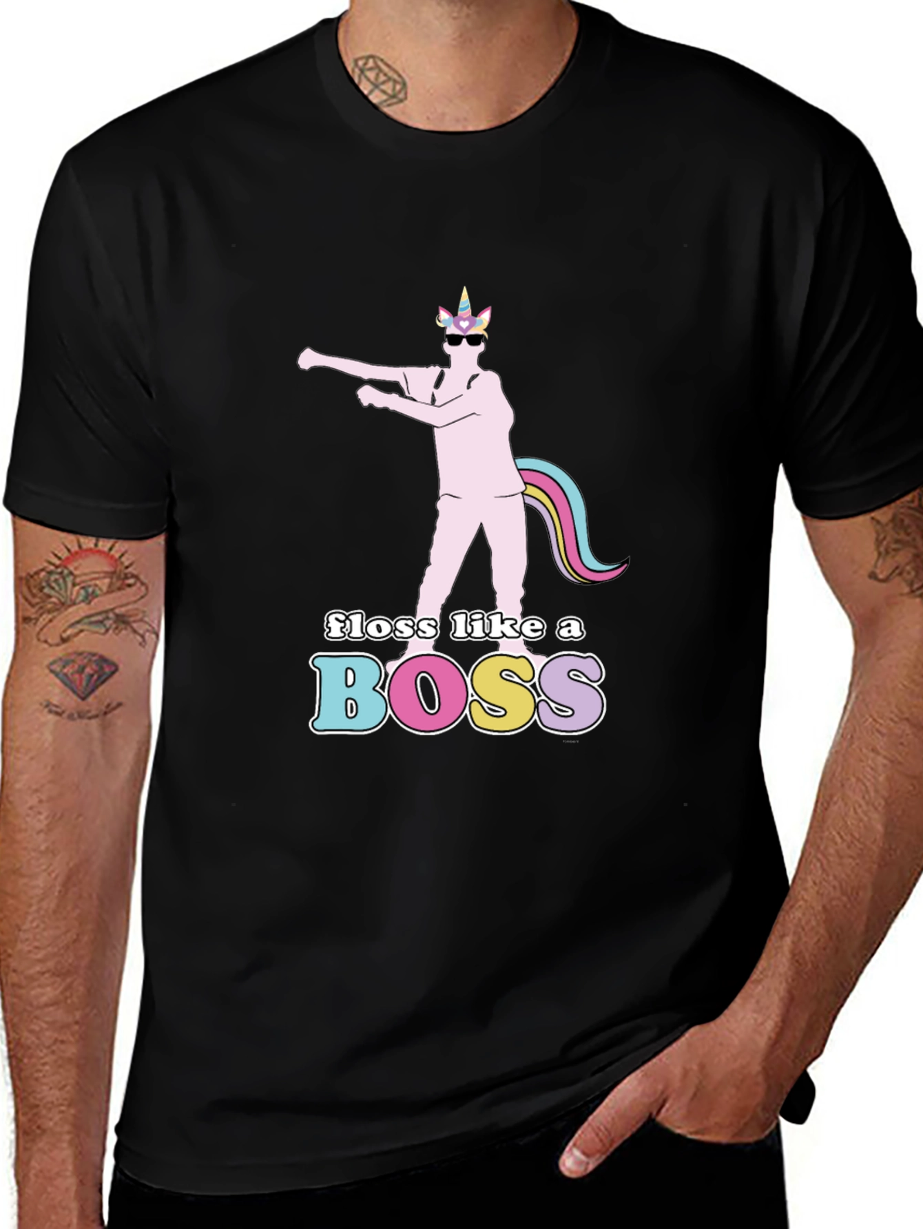 Floss Like a Boss Unicorn T-Shirt