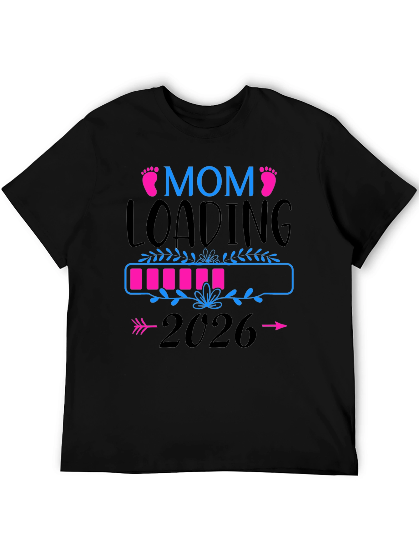 Mom Loading 2026 Pregnancy Announcement T-Shirt