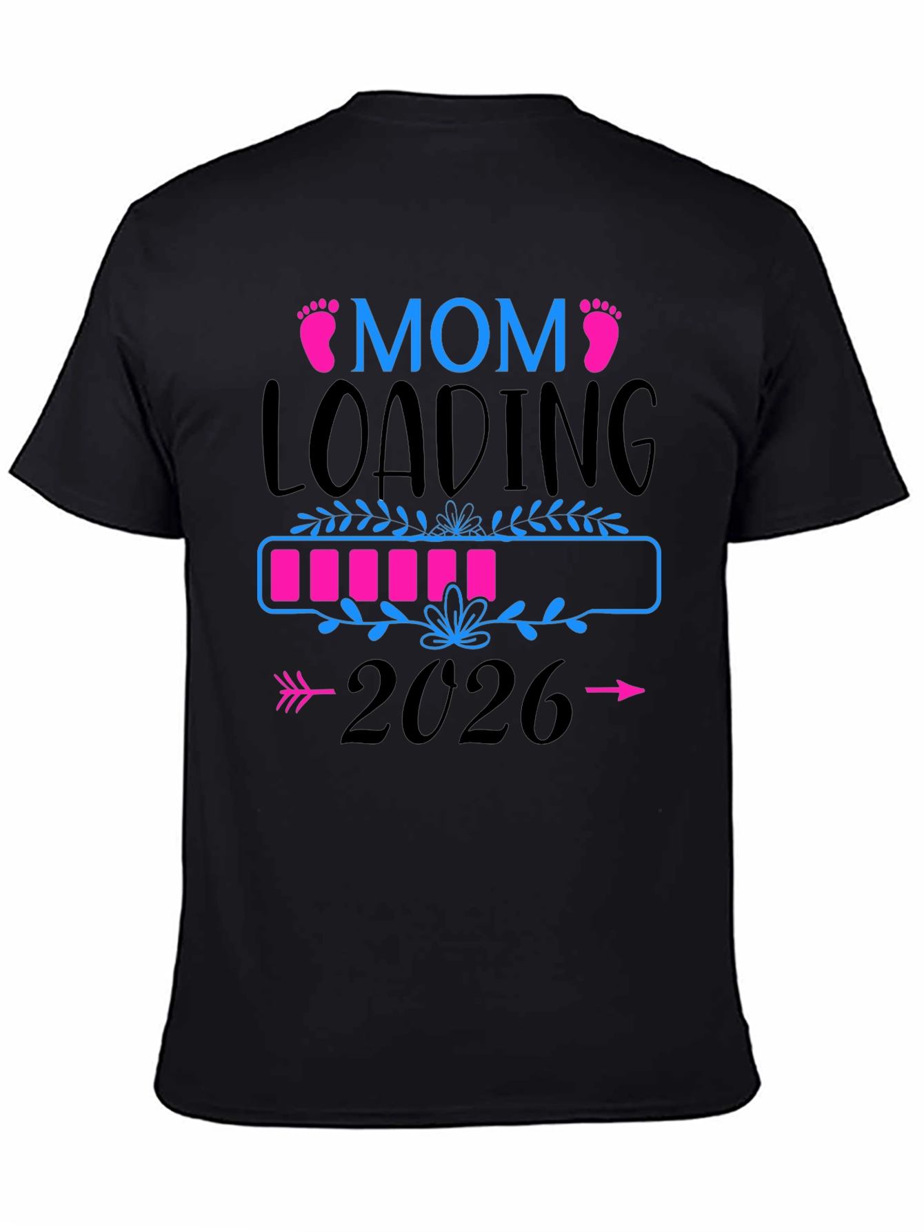 Mom Loading 2026 Pregnancy Announcement T-Shirt