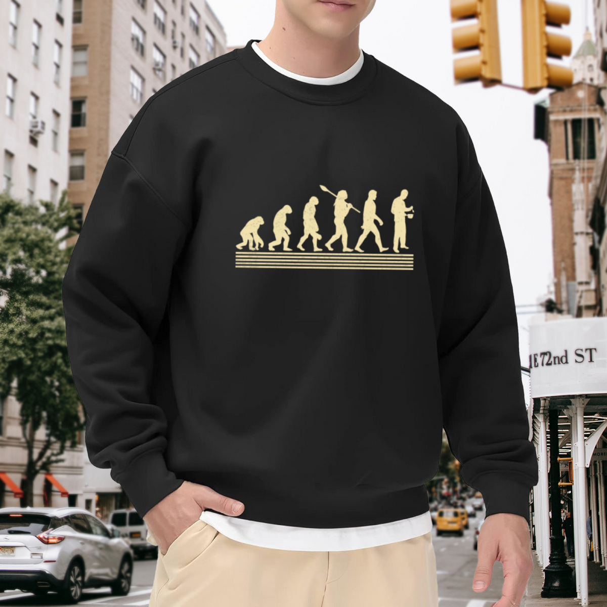 March of Progress - Evolution Science Graphic ԲÁìÎÀÒÂ | Unisex Pullover Sweatshirt