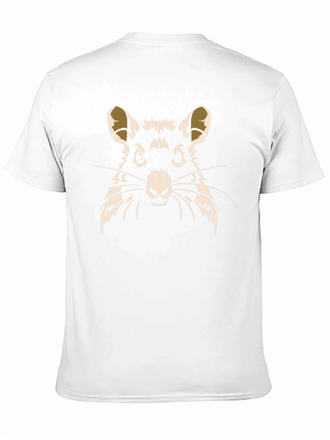 Rat Graphic Print T-Shirt - Black