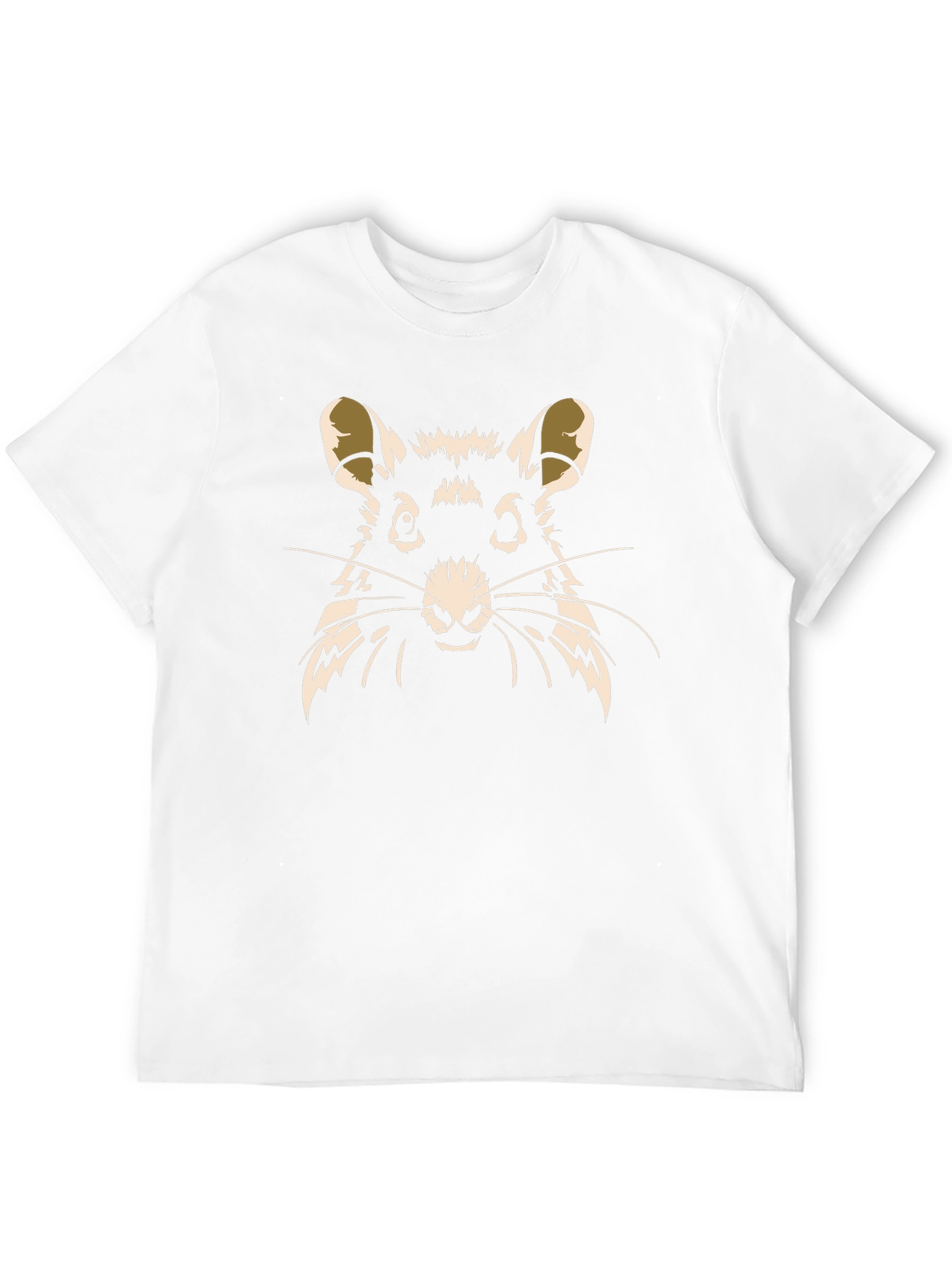 Rat Graphic Print T-Shirt - Black
