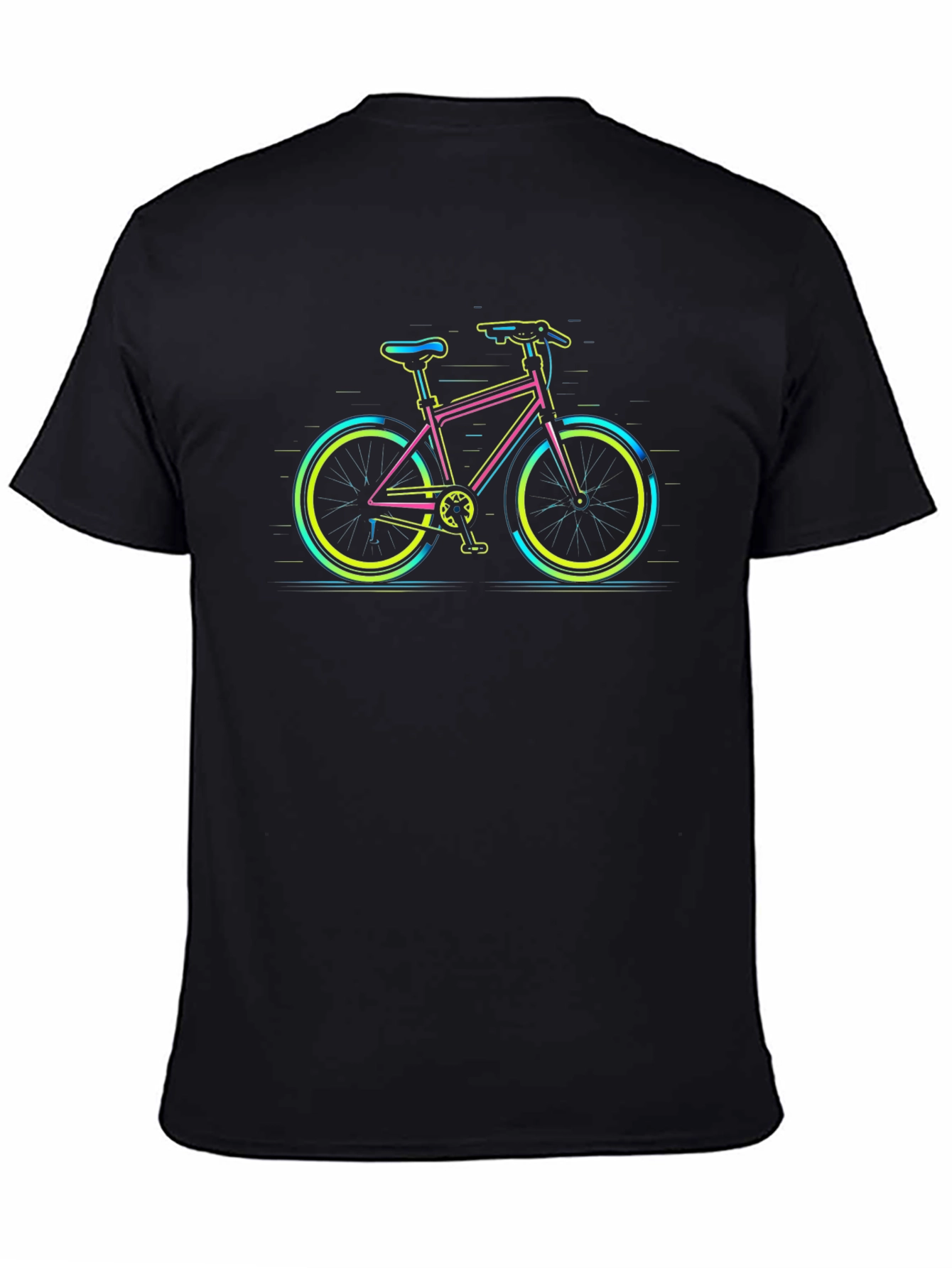 Neon Bicycle Graphic Tee - Cool Casual Style