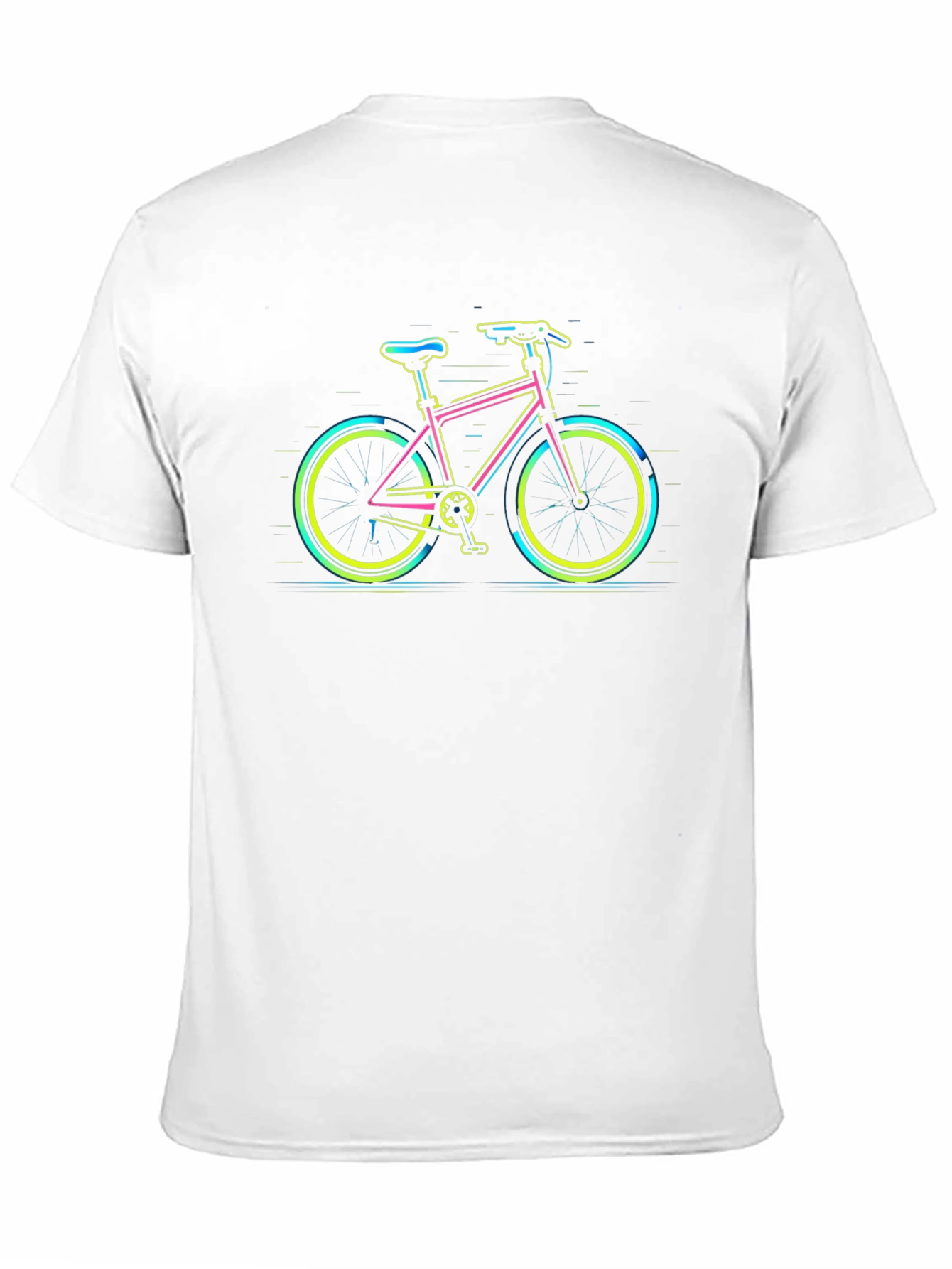 Neon Bicycle Graphic Tee - Cool Casual Style