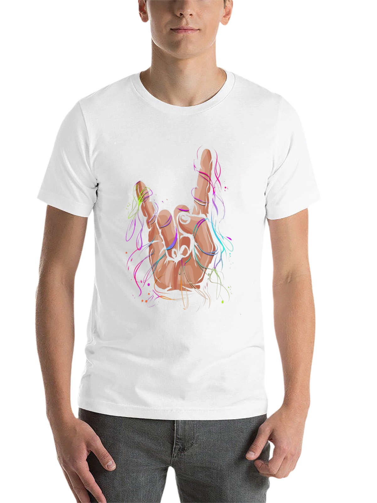 Rock On Hand T-Shirt - Bold Graphic Tee