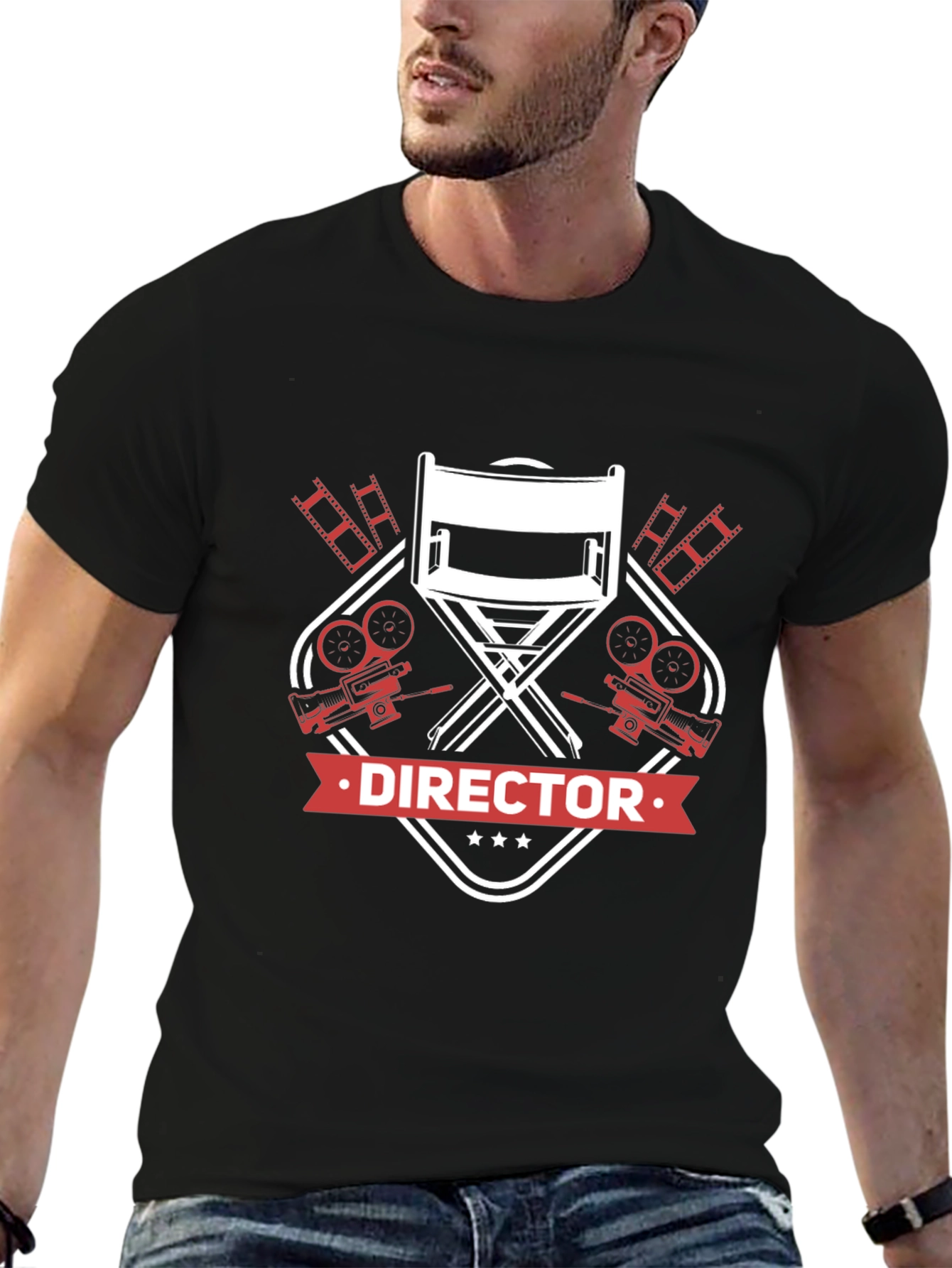 Director Film Crew Black T-Shirt