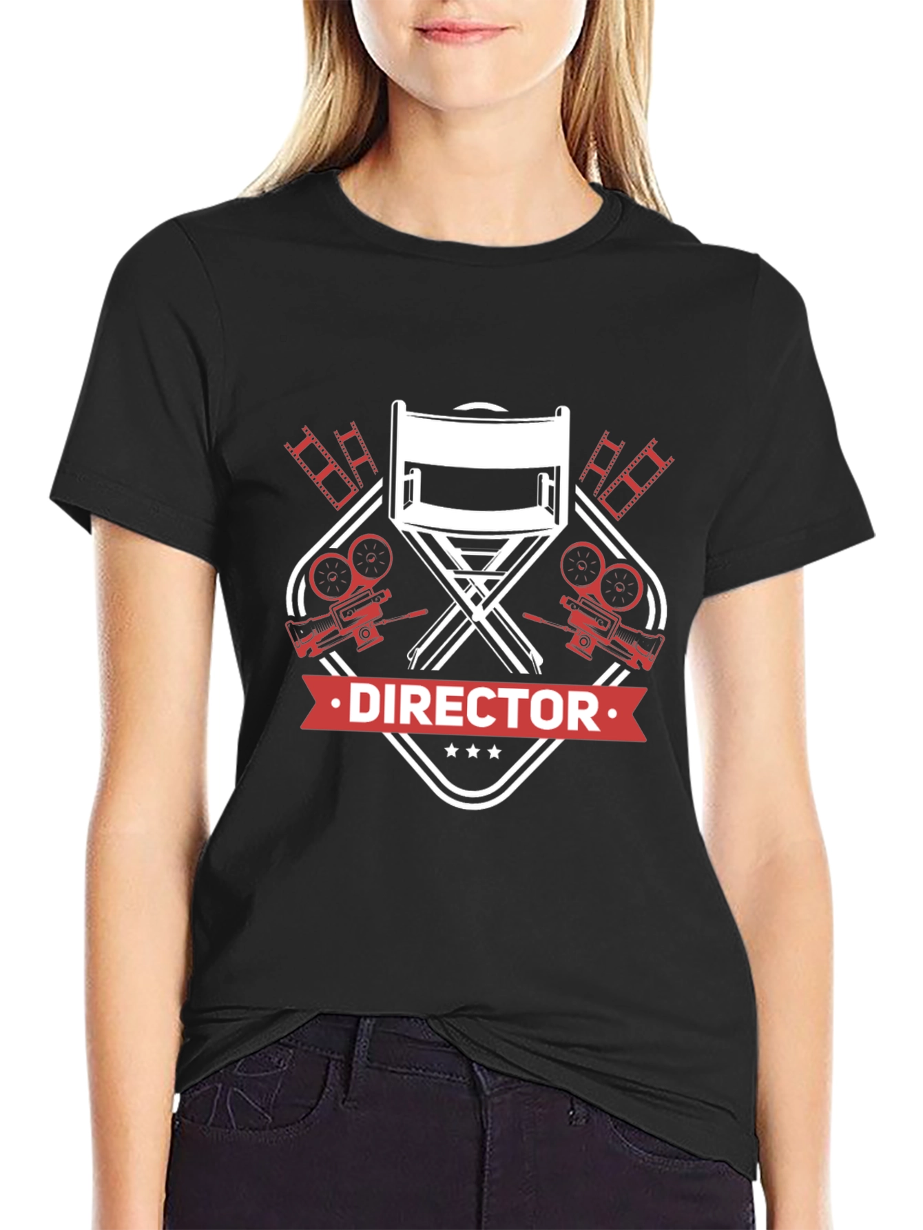Director Film Crew Black T-Shirt