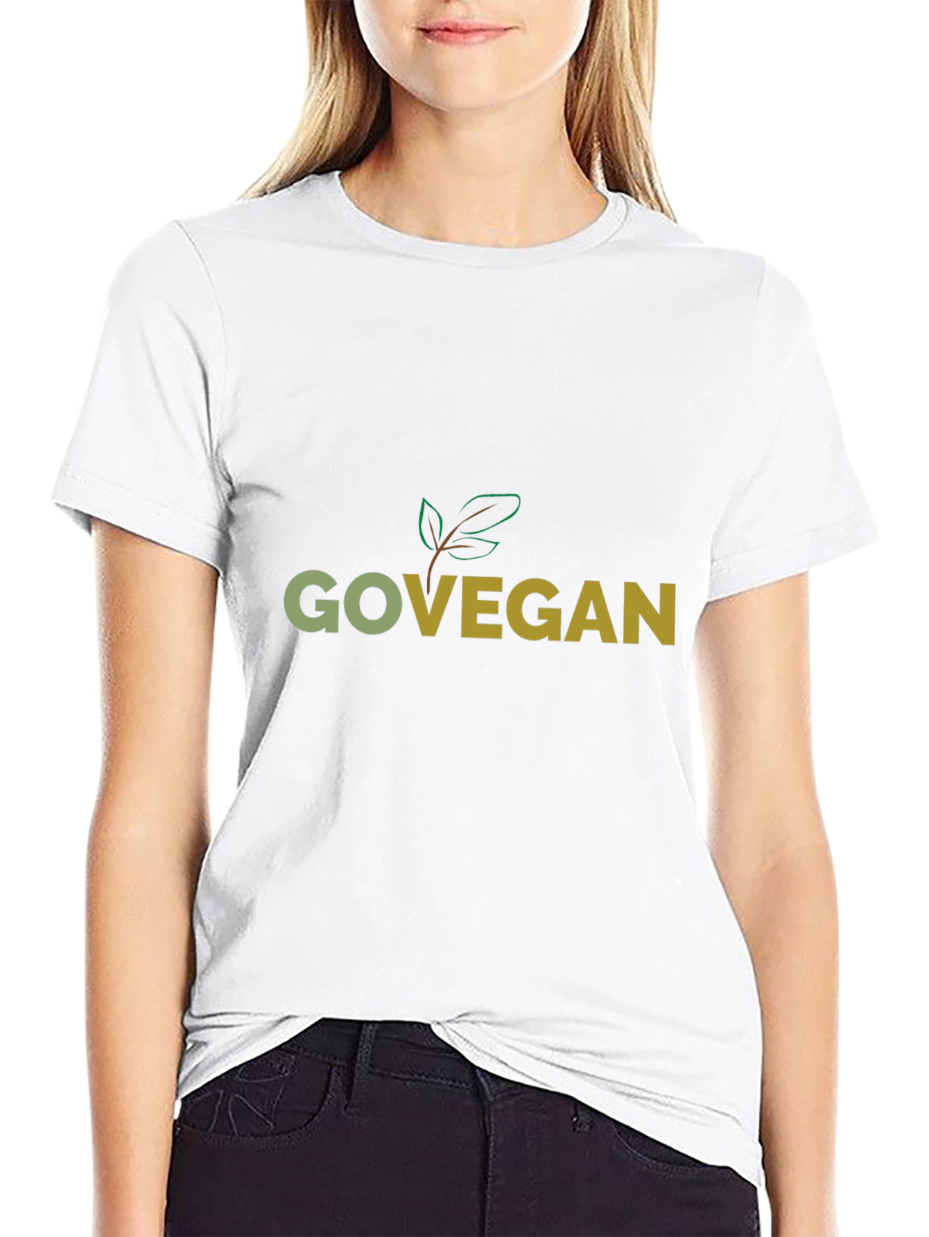Go Vegan Graphic Tee - Stylish Vegan T-Shirt