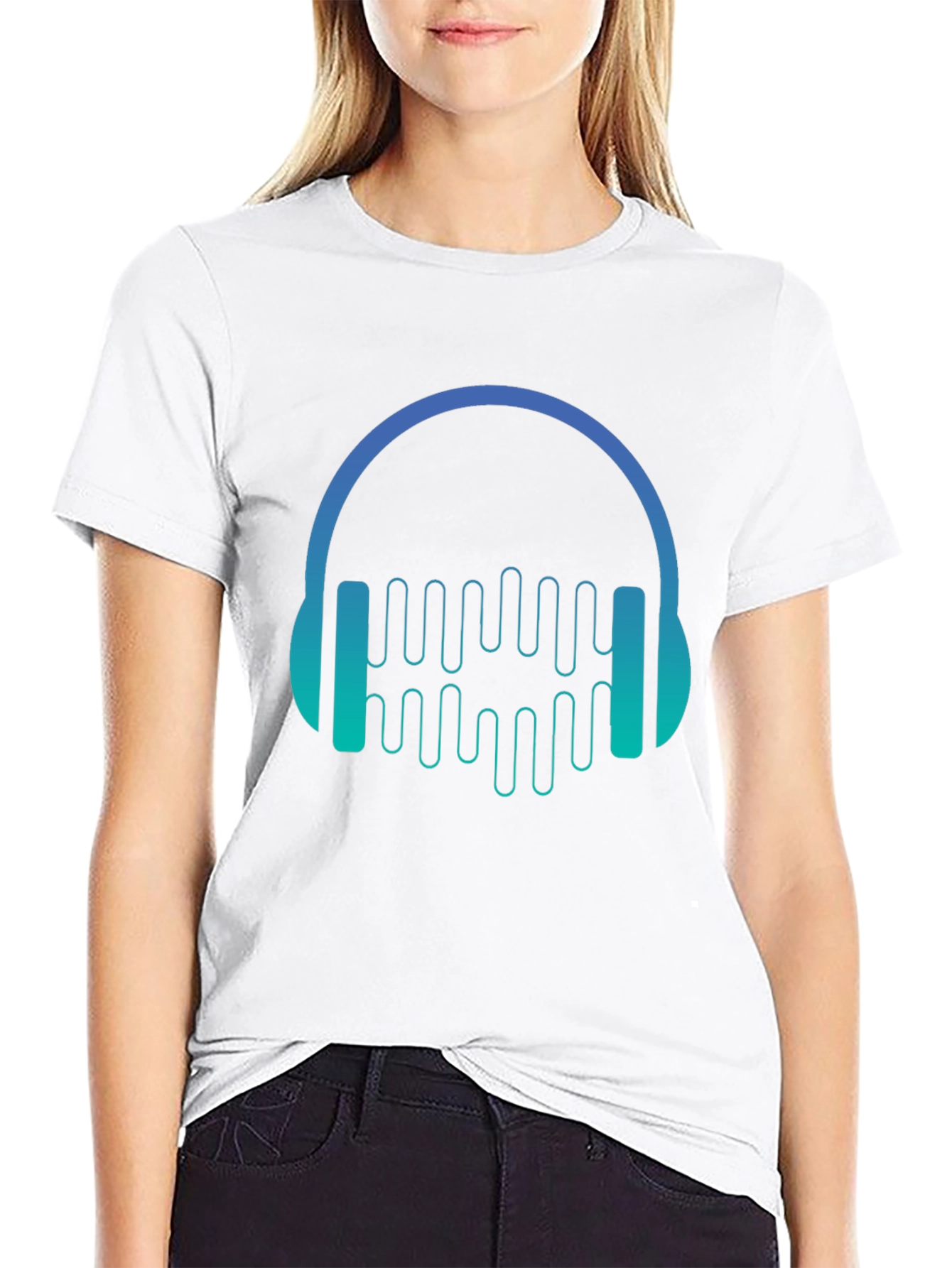 Headphone Music Graphic T-Shirt