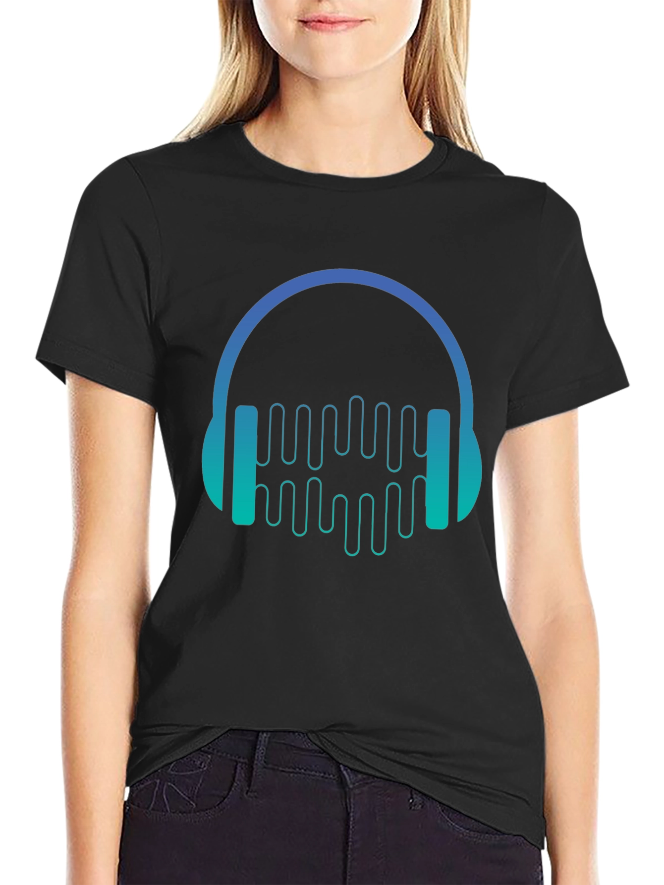 Headphone Music Graphic T-Shirt