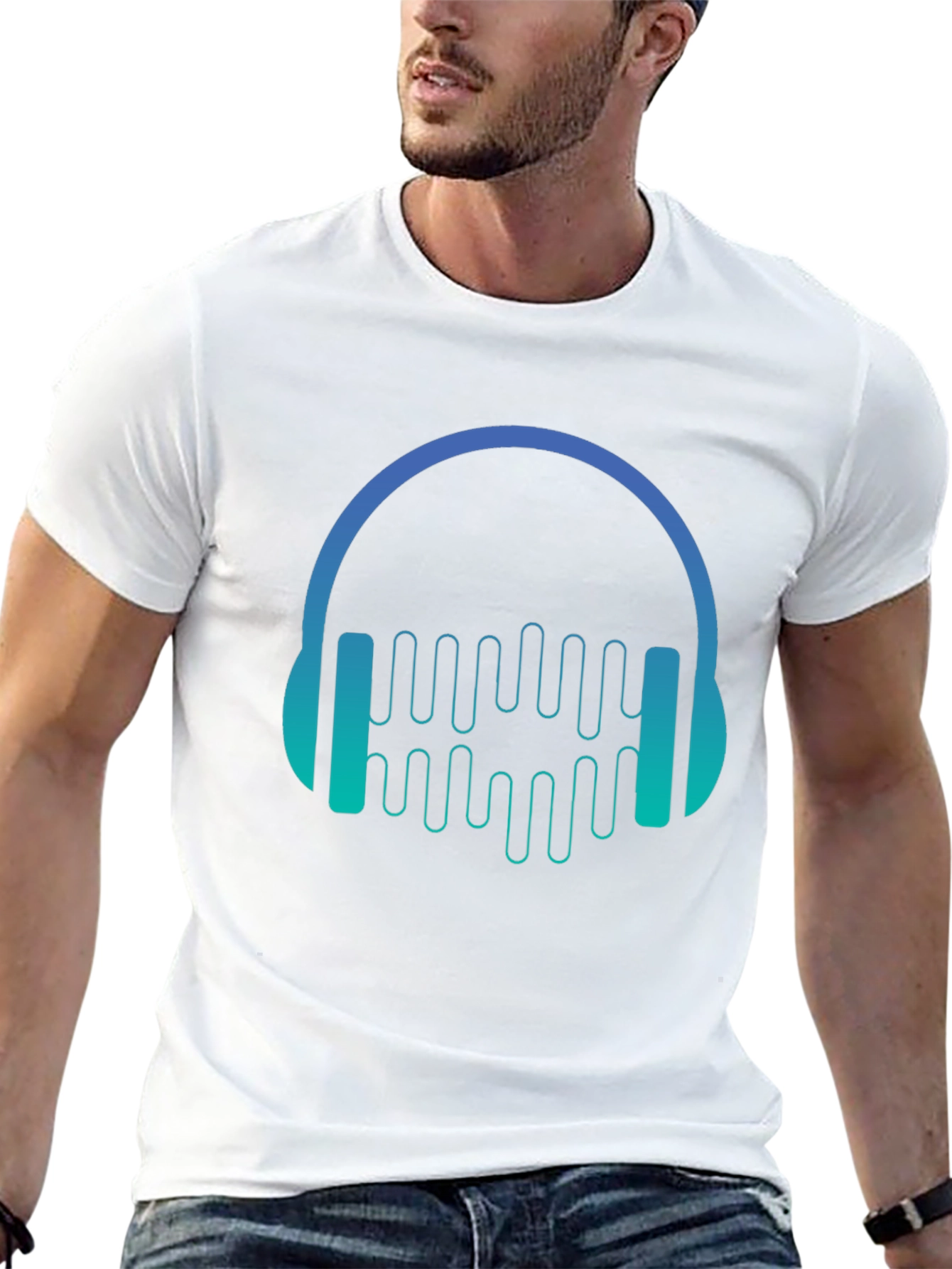 Headphone Music Graphic T-Shirt