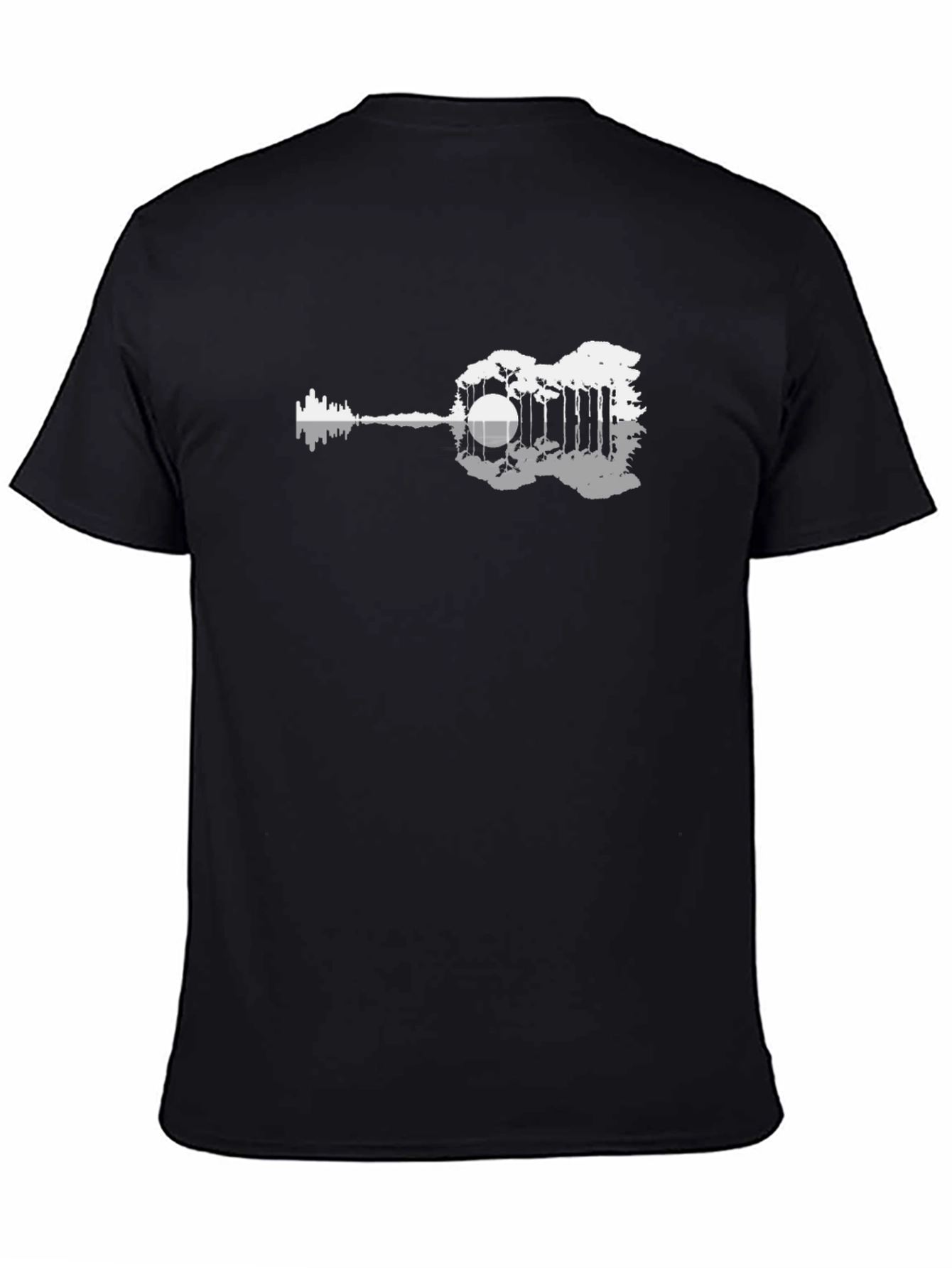 Nature Guitar Graphic Tee - Black