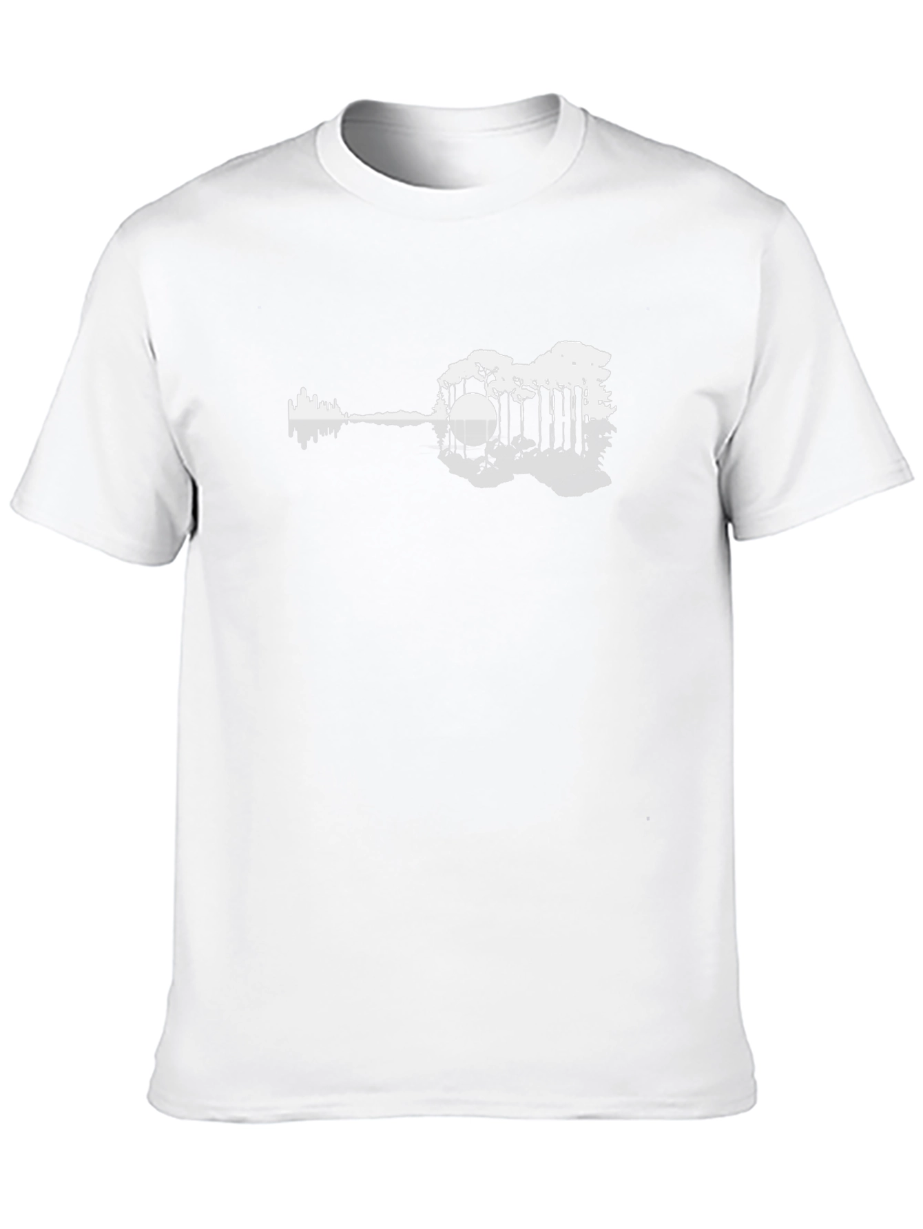 Nature Guitar Graphic Tee - Black