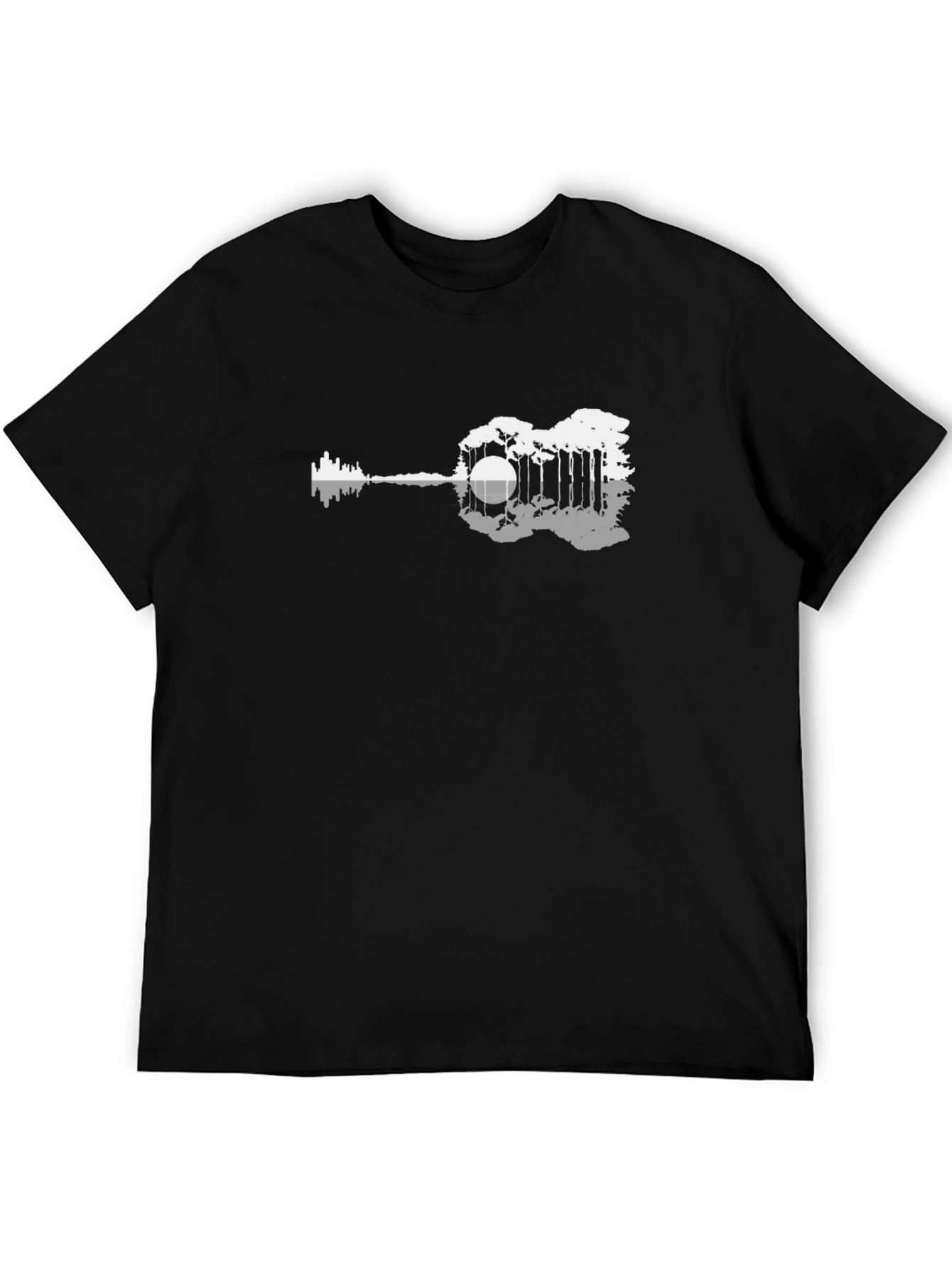 Nature Guitar Graphic Tee - Black