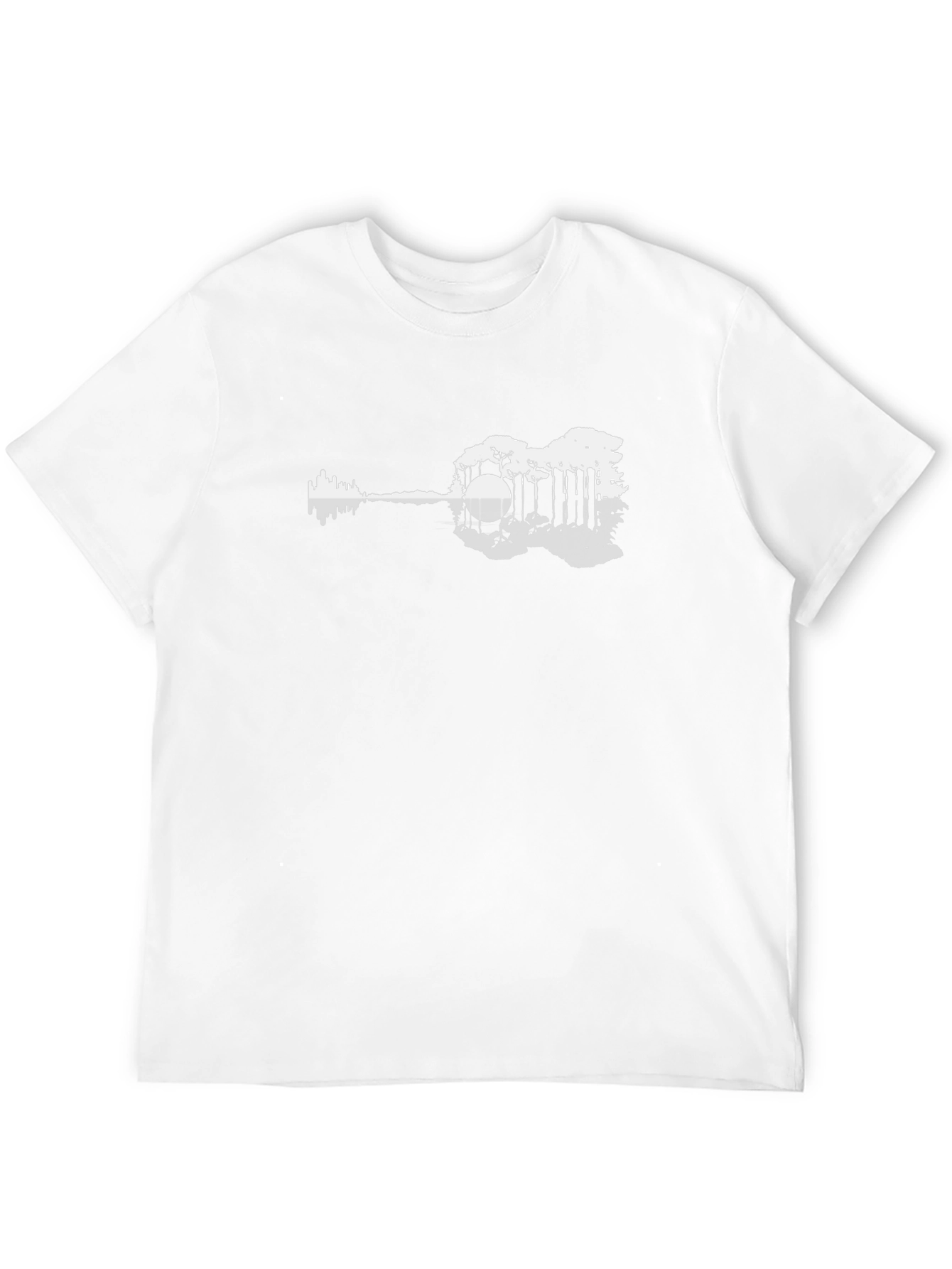 Nature Guitar Graphic Tee - Black