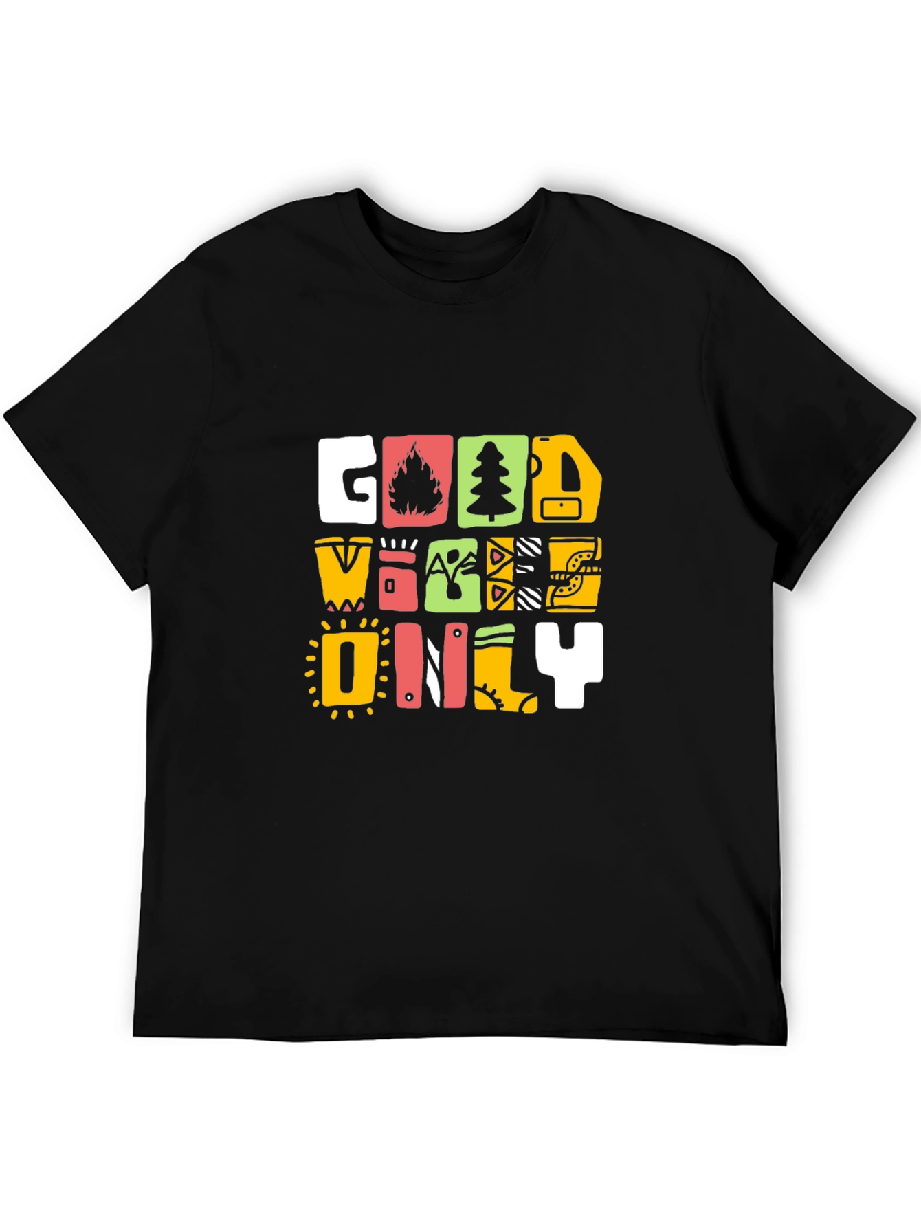 Good Vibes Only Graphic Print T-Shirt