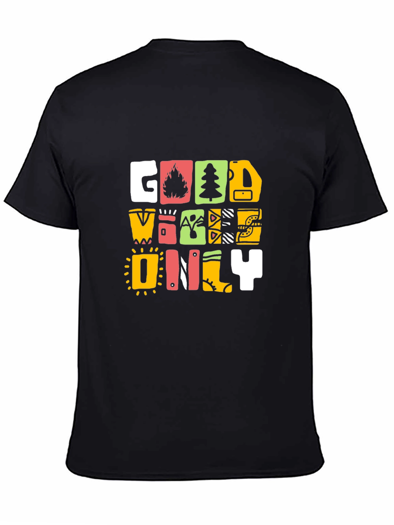 Good Vibes Only Graphic Print T-Shirt