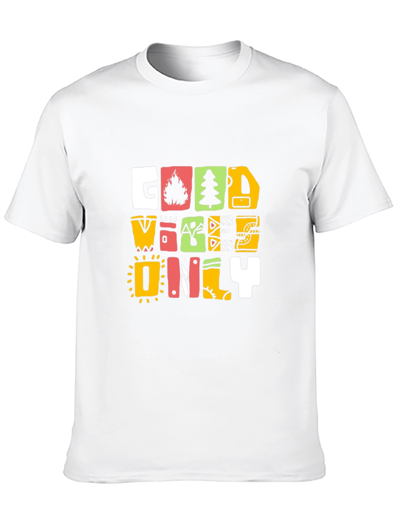 Good Vibes Only Graphic Print T-Shirt