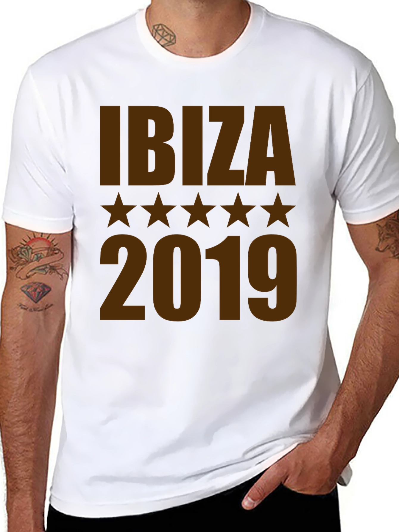 Ibiza 2019 Graphic Tee - Mens Black T-Shirt