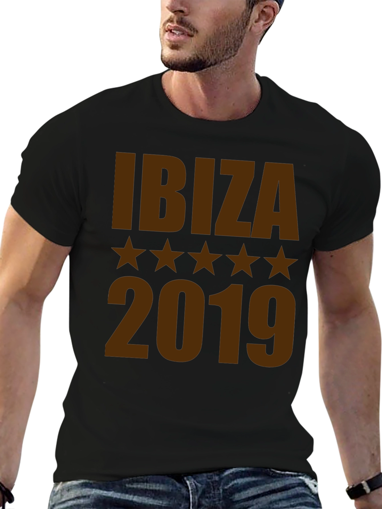 Ibiza 2019 Graphic Tee - Mens Black T-Shirt