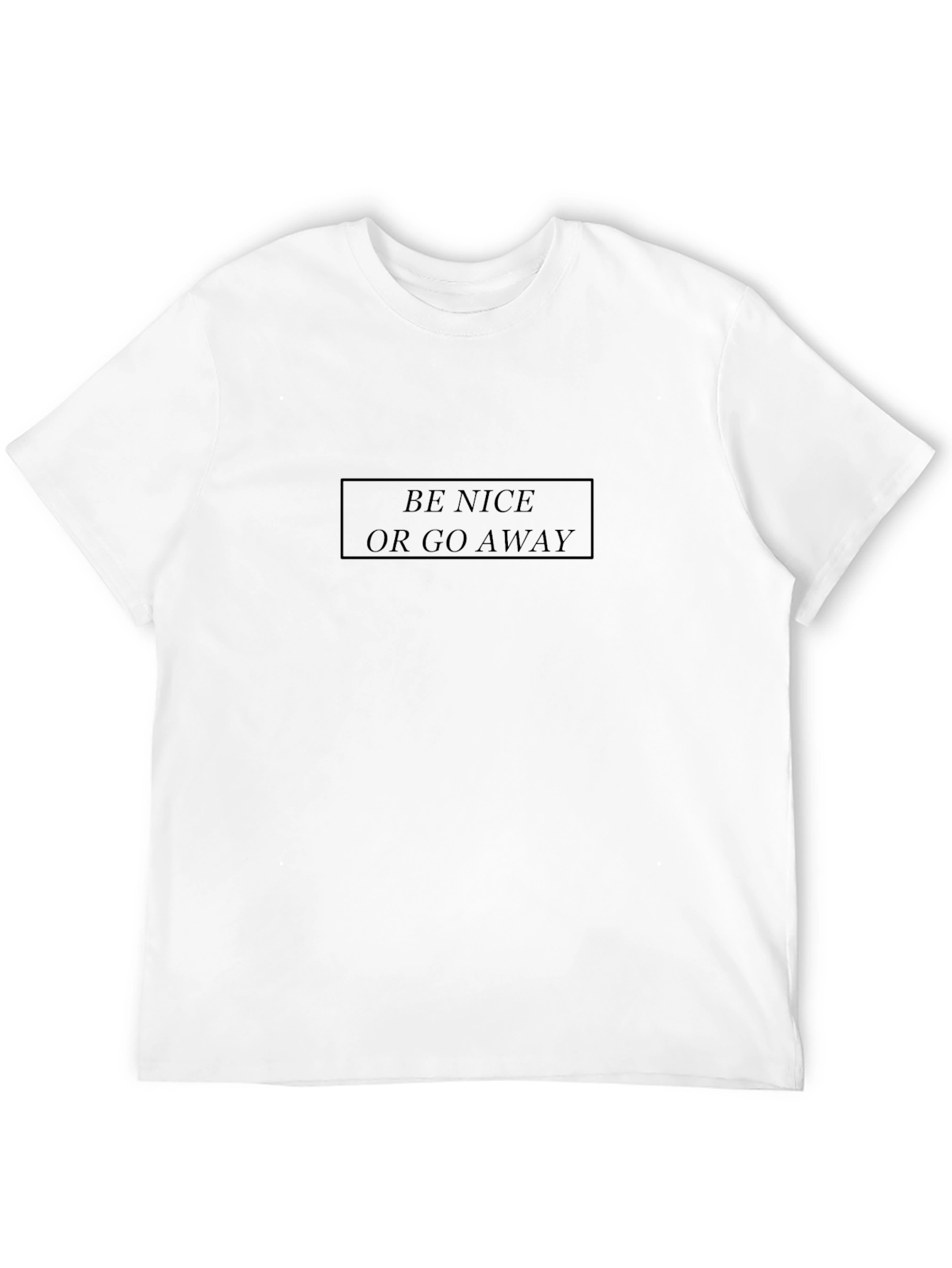 Be Nice T-Shirt - Mens Black Graphic Tee