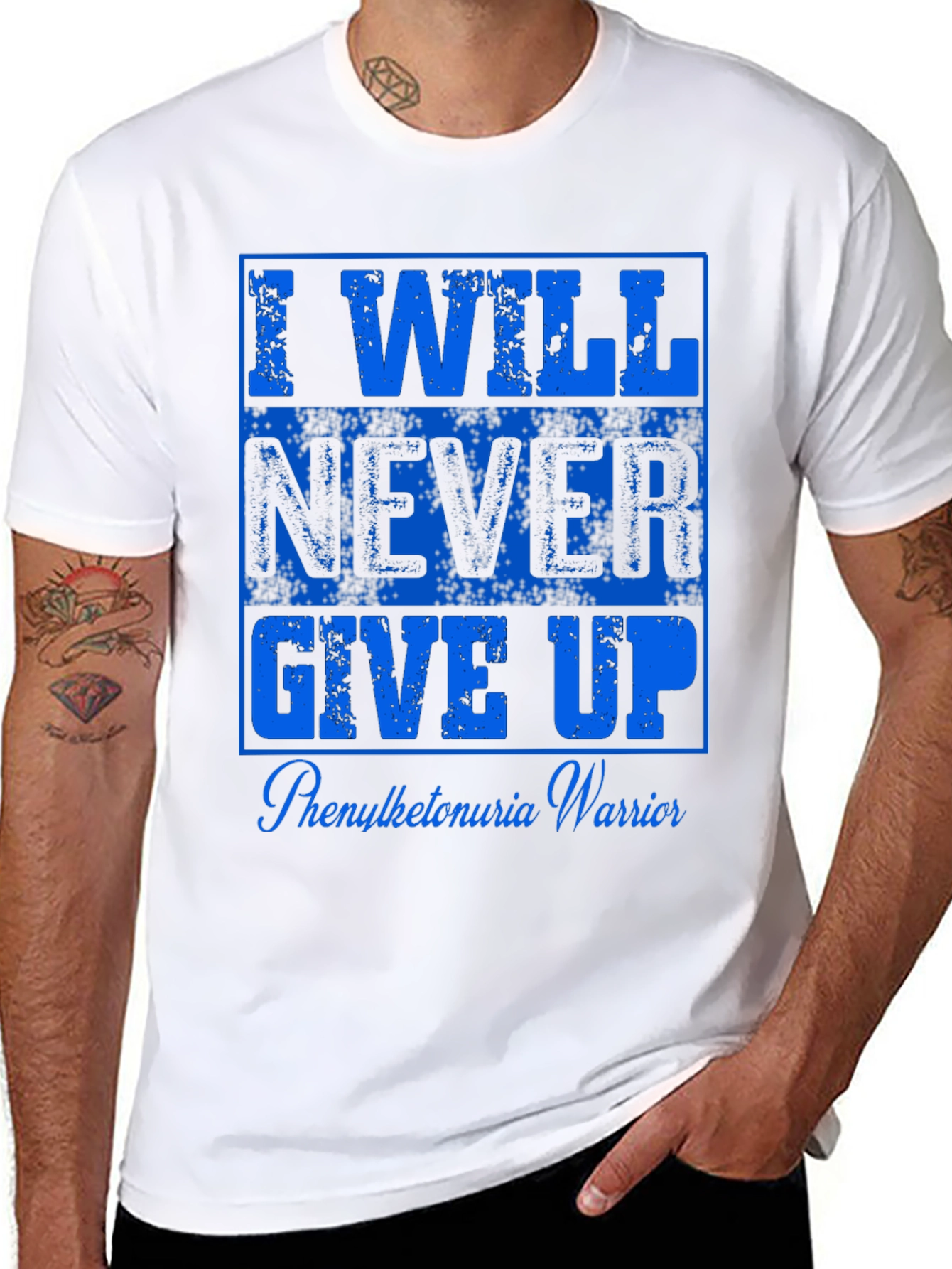 I Will Never Give Up Warrior T-Shirt