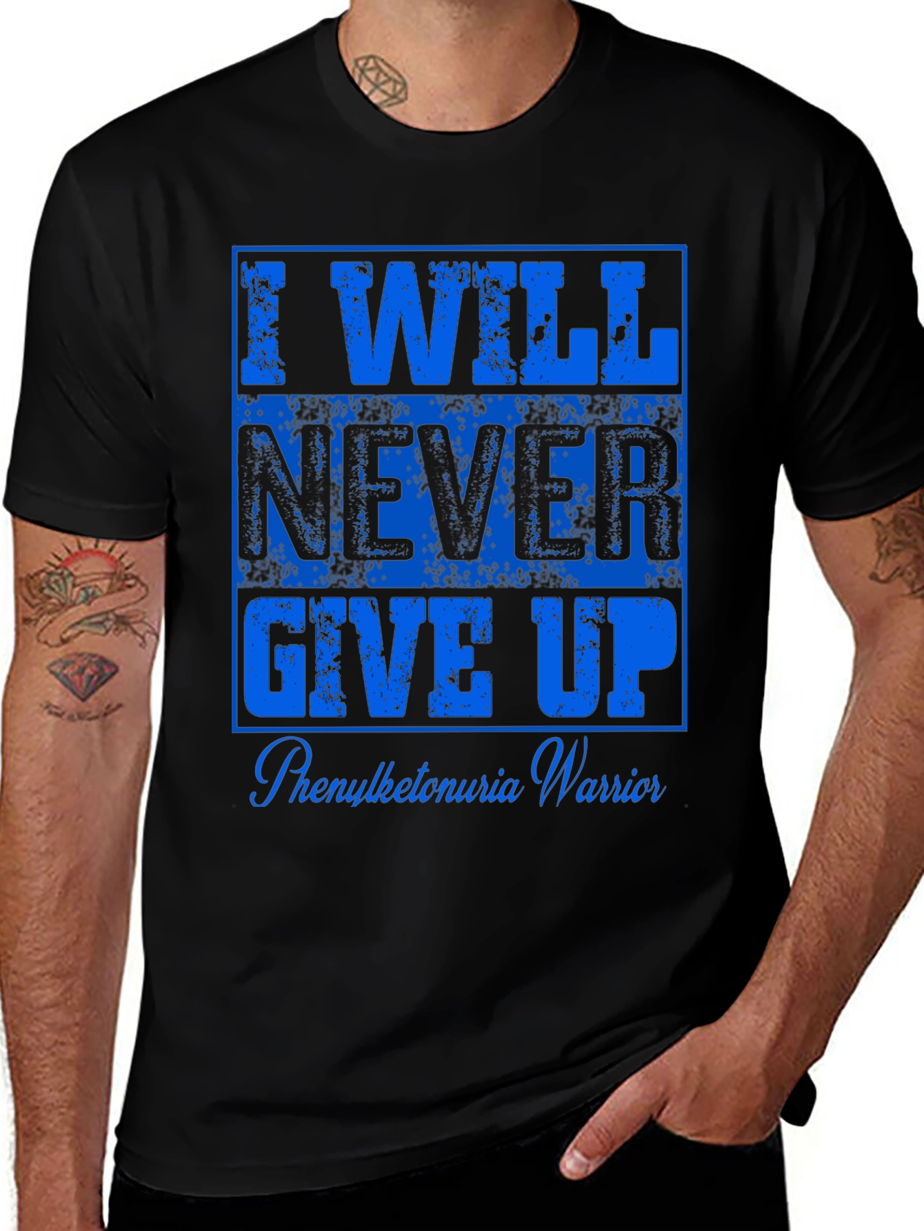 I Will Never Give Up Warrior T-Shirt