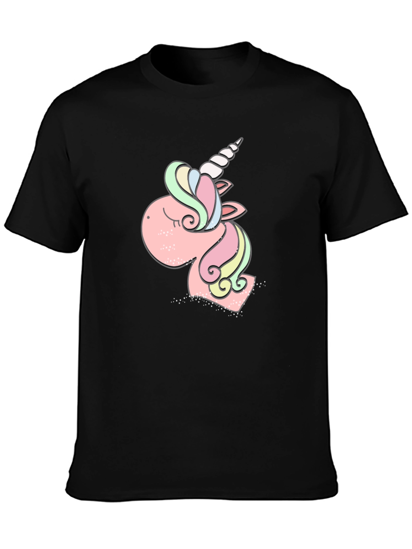 Unicorn Graphic Tee - Black T-Shirt