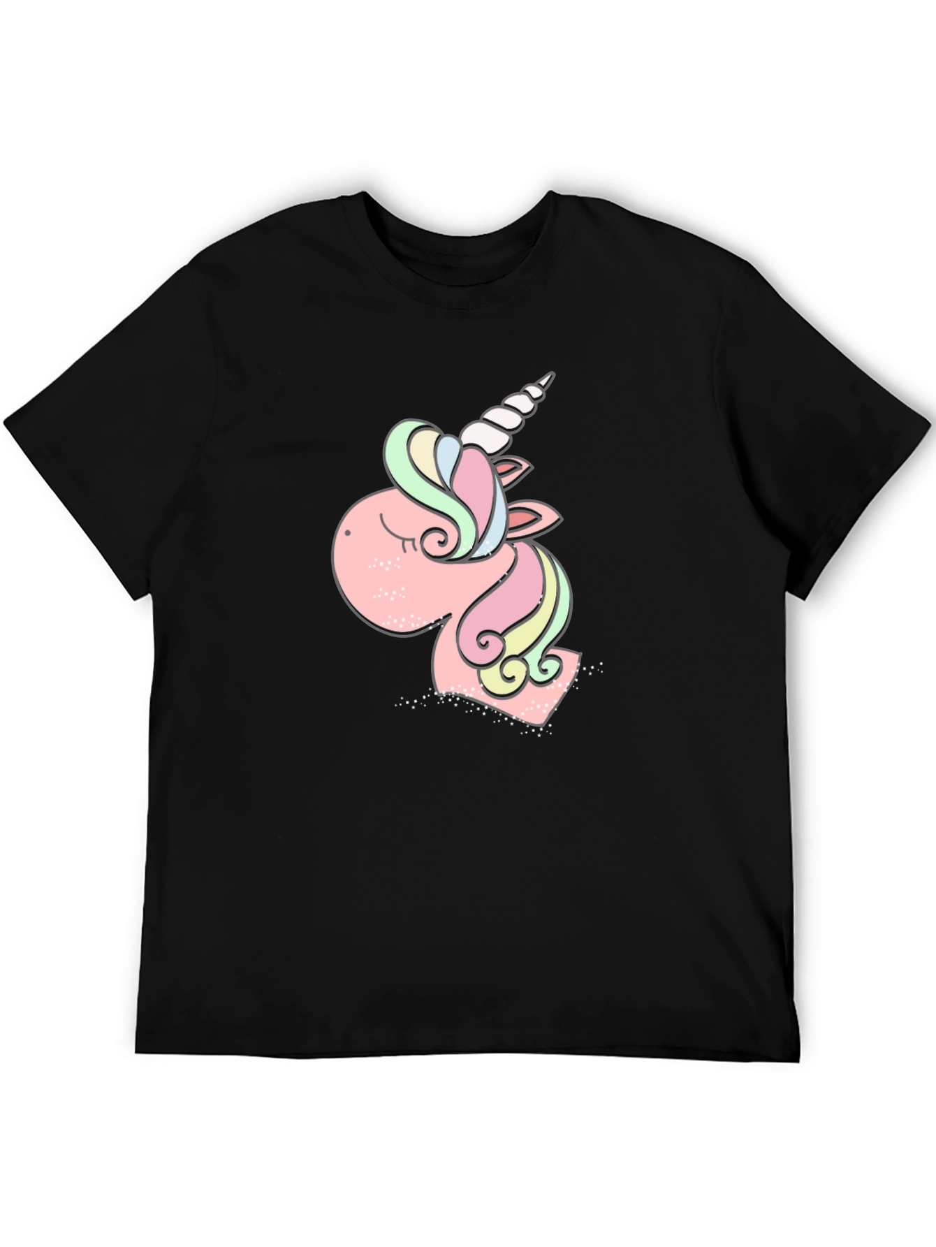 Unicorn Graphic Tee - Black T-Shirt