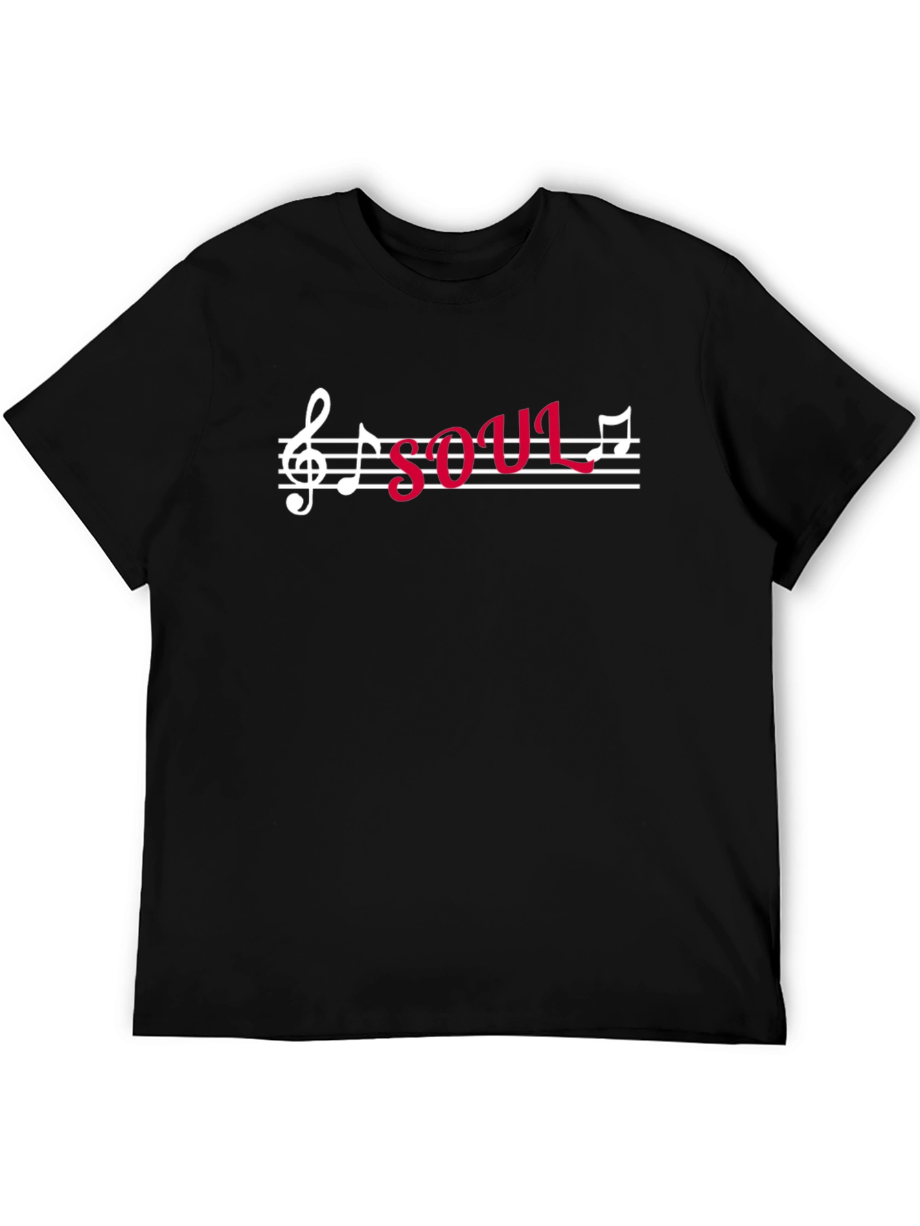 Soul Music T-Shirt: Musical Note Graphic Tee