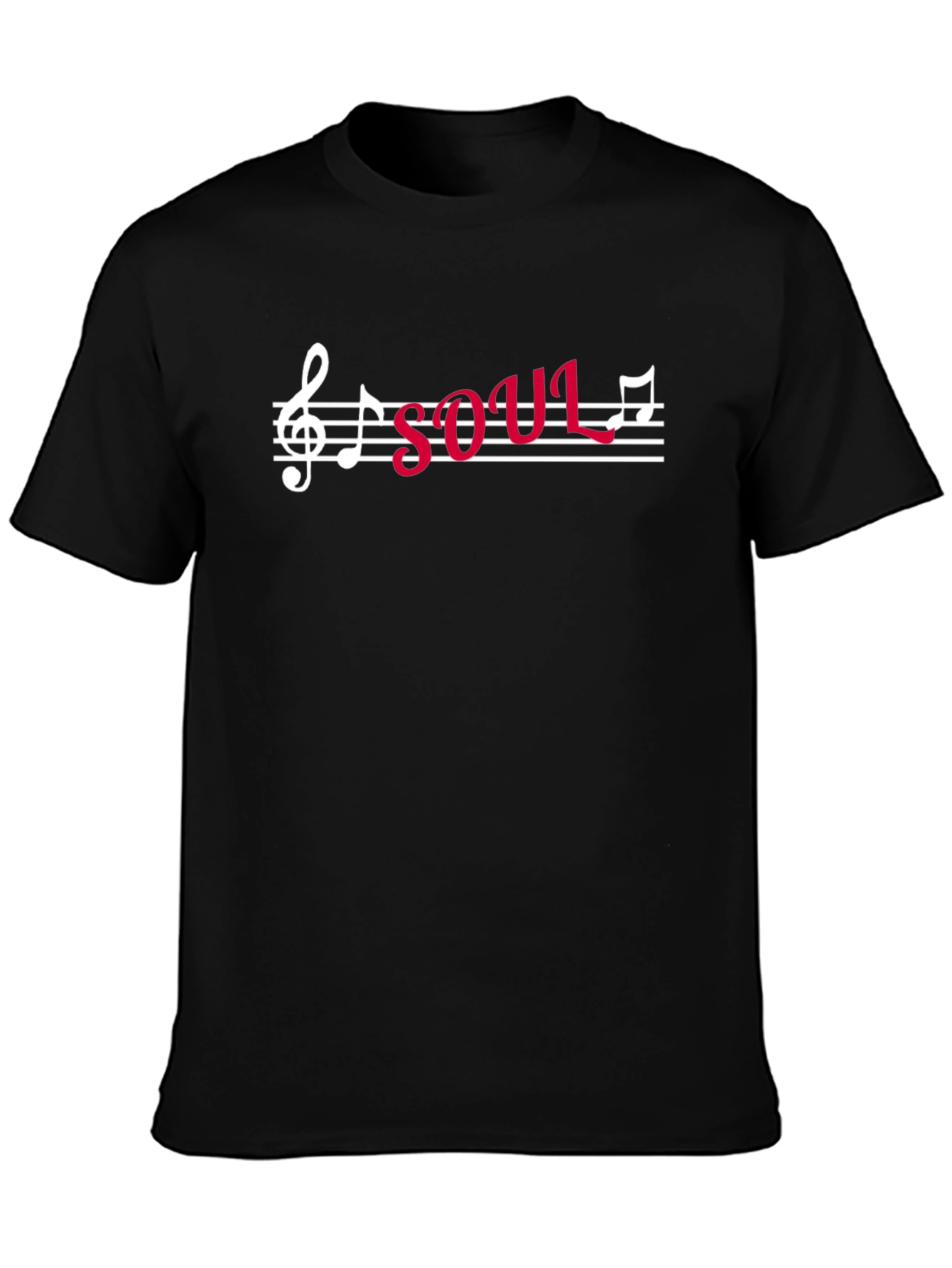 Soul Music T-Shirt: Musical Note Graphic Tee