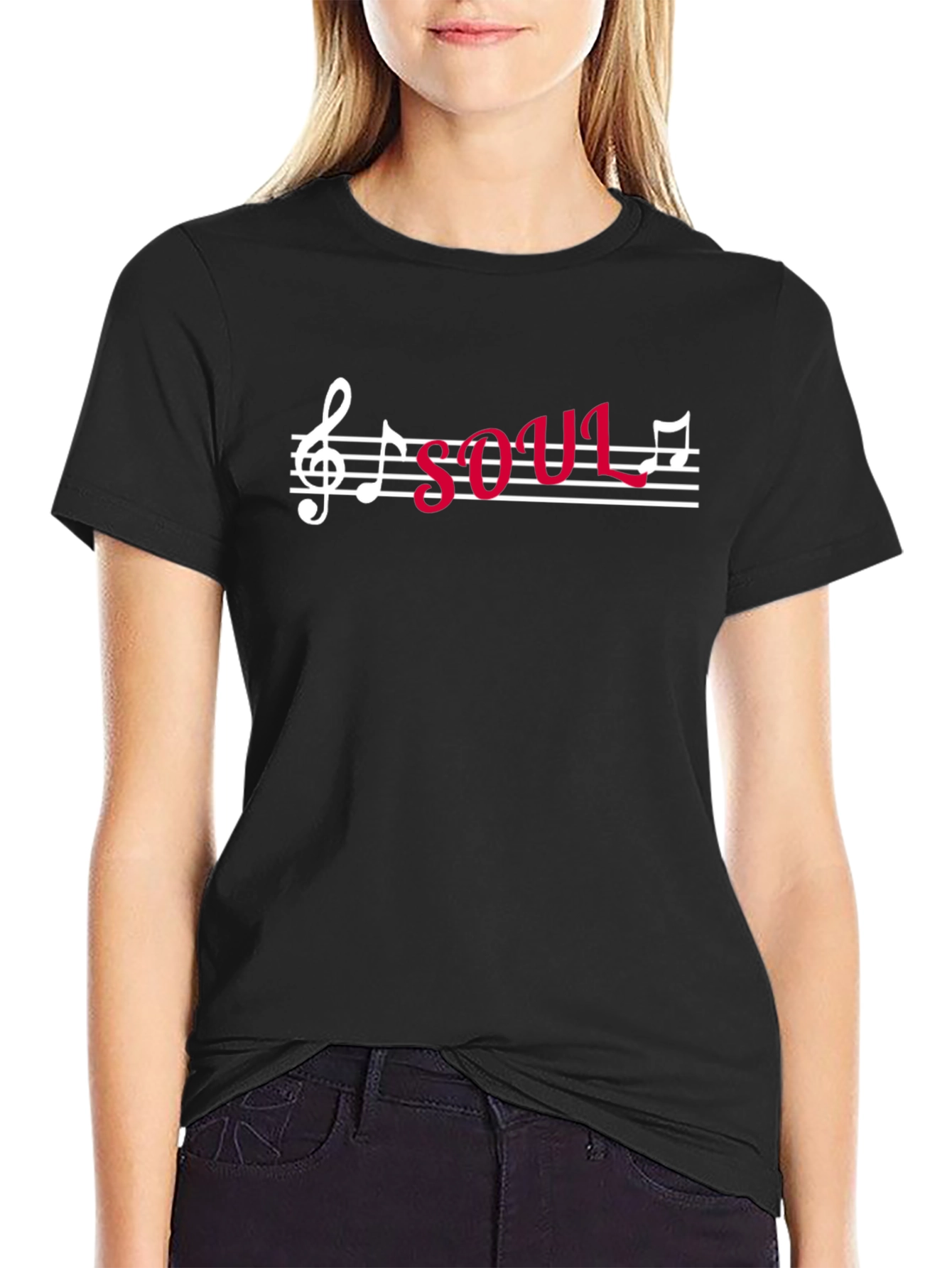Soul Music T-Shirt: Musical Note Graphic Tee