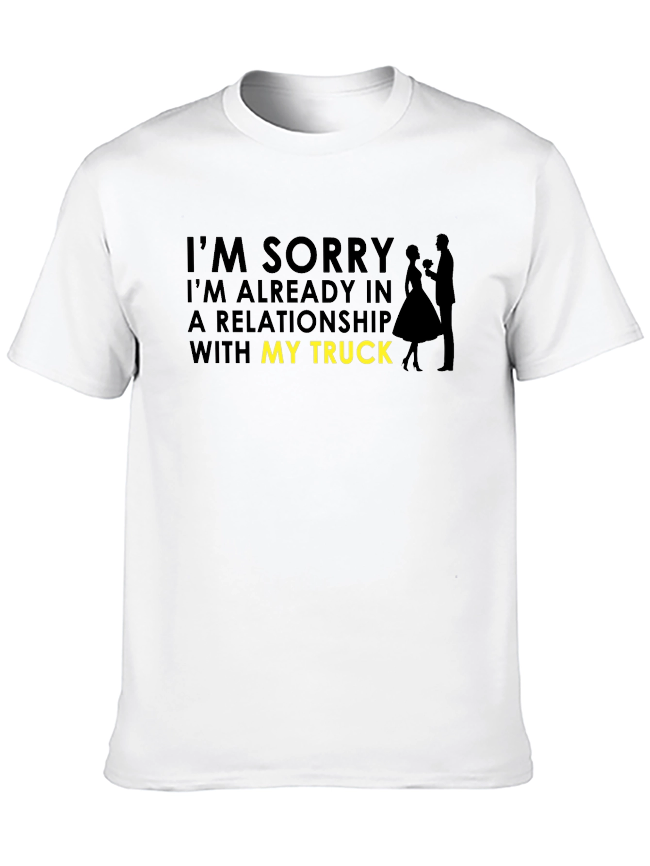 Truck Relationship Graphic Tee - Novelty Shirt