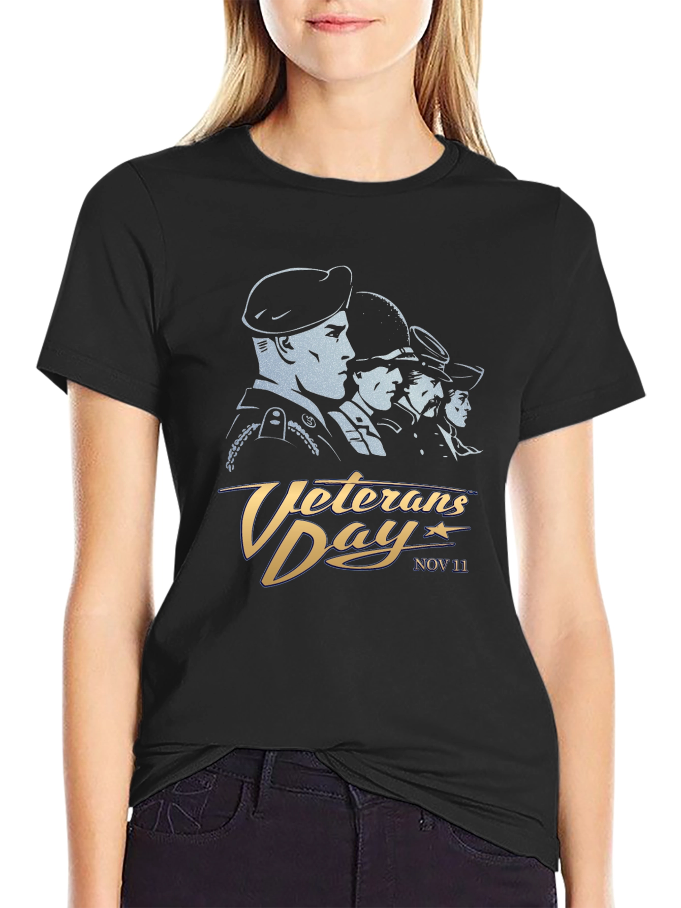 Veterans Day T-Shirt - Black Graphic Tee