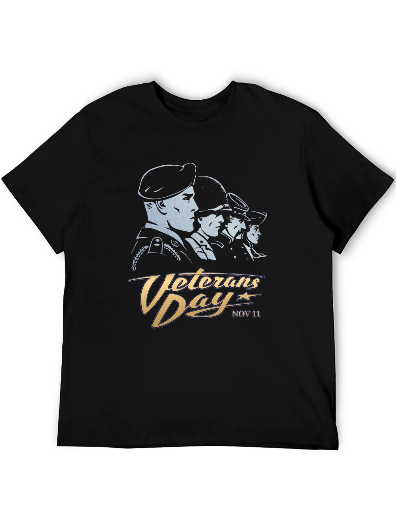 Veterans Day T-Shirt - Black Graphic Tee
